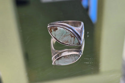 Variscite 925 Sterling Silver Ring Size 8 — Stone of Insight & Peace Crystal Wellness