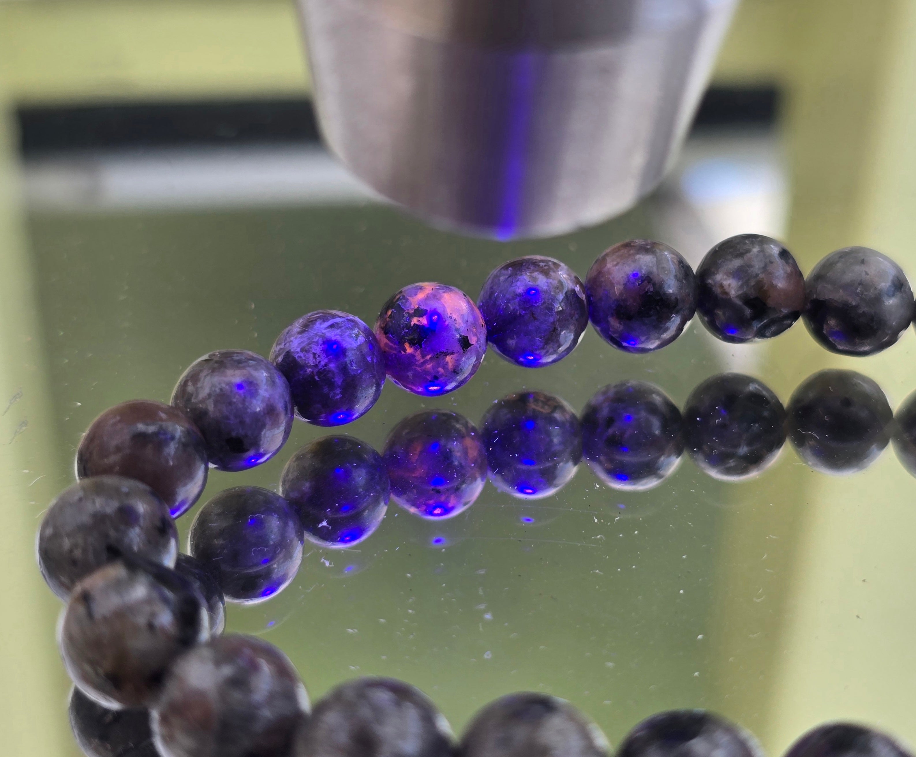 Yooperlite 8 mm Beads Bracelet – “Inner Light & Truth Illumination” Crystal Wellness