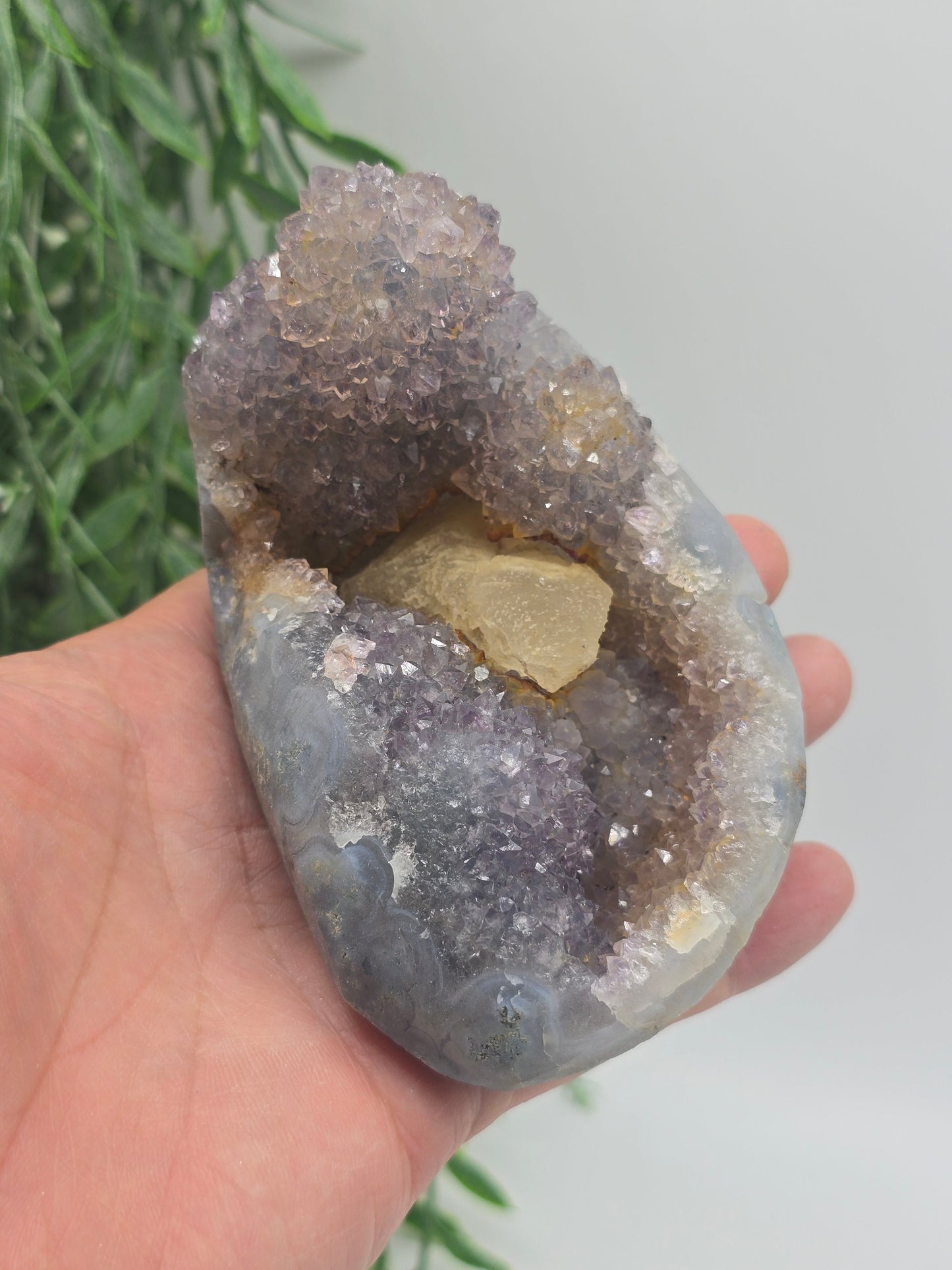 Rare Spirit Quartz with Calcite – 11x8x7cm | 0.5kg” Crystal Wellness