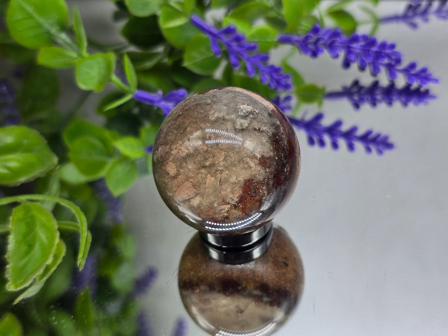 Lodolite Sphere High Grade 78g 40mm Crystal Wellness