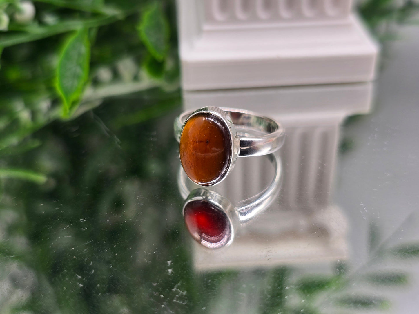 Hessonite Garnet Ring – Stone of Confidence & Success Crystal Wellness