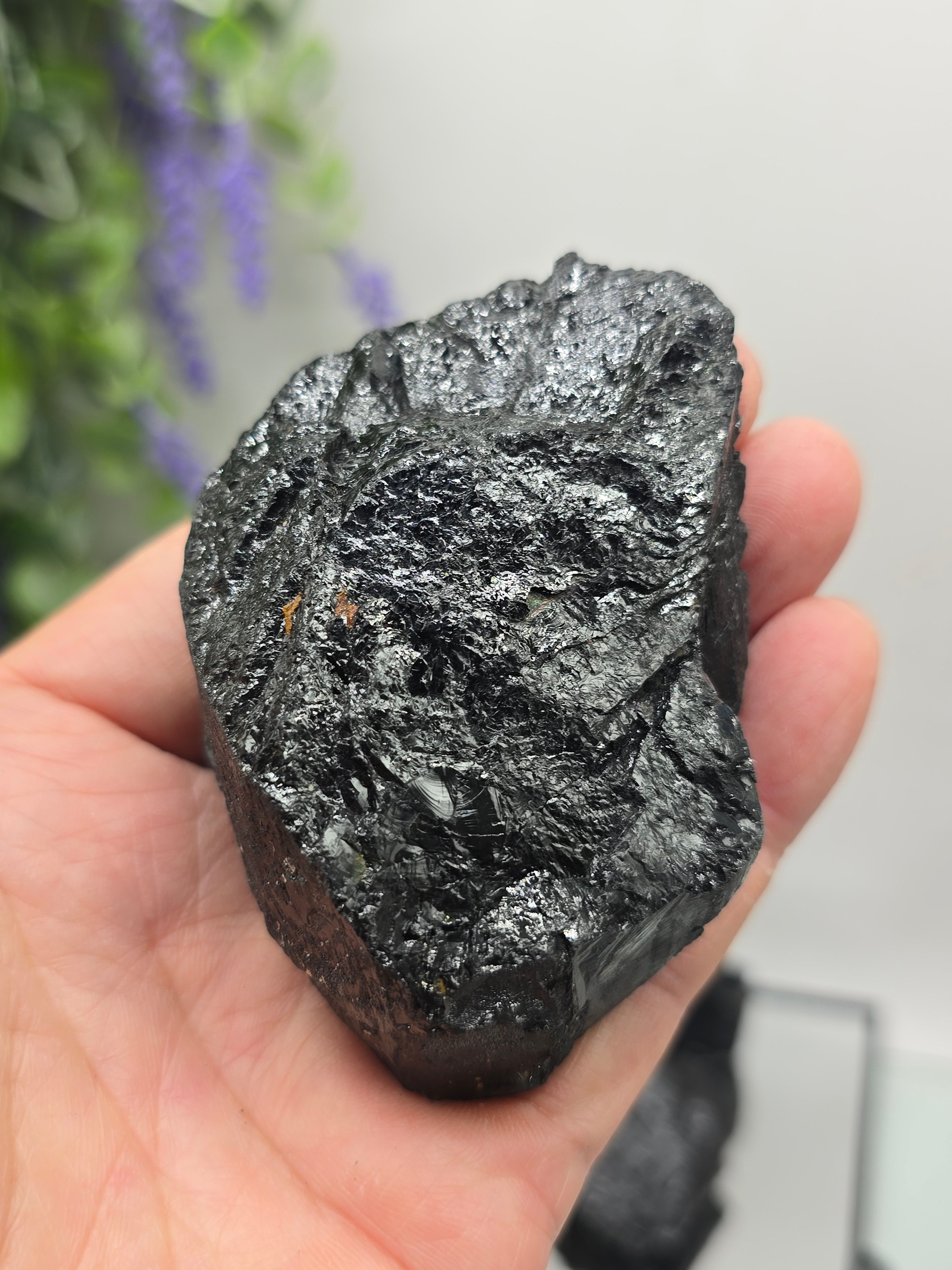 Black Tourmaline Raw Variety – Natural Protection Stone Crystal Wellness