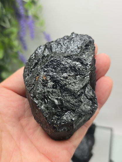 Black Tourmaline Raw Variety – Natural Protection Stone Crystal Wellness