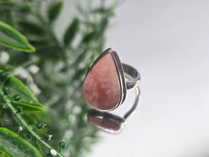 Pink Opal Sterling Silver Ring “Gentle Heart” – Size 7.5 | Love, Calm & Emotional Healing Crystal Jewellery Crystal Wellness