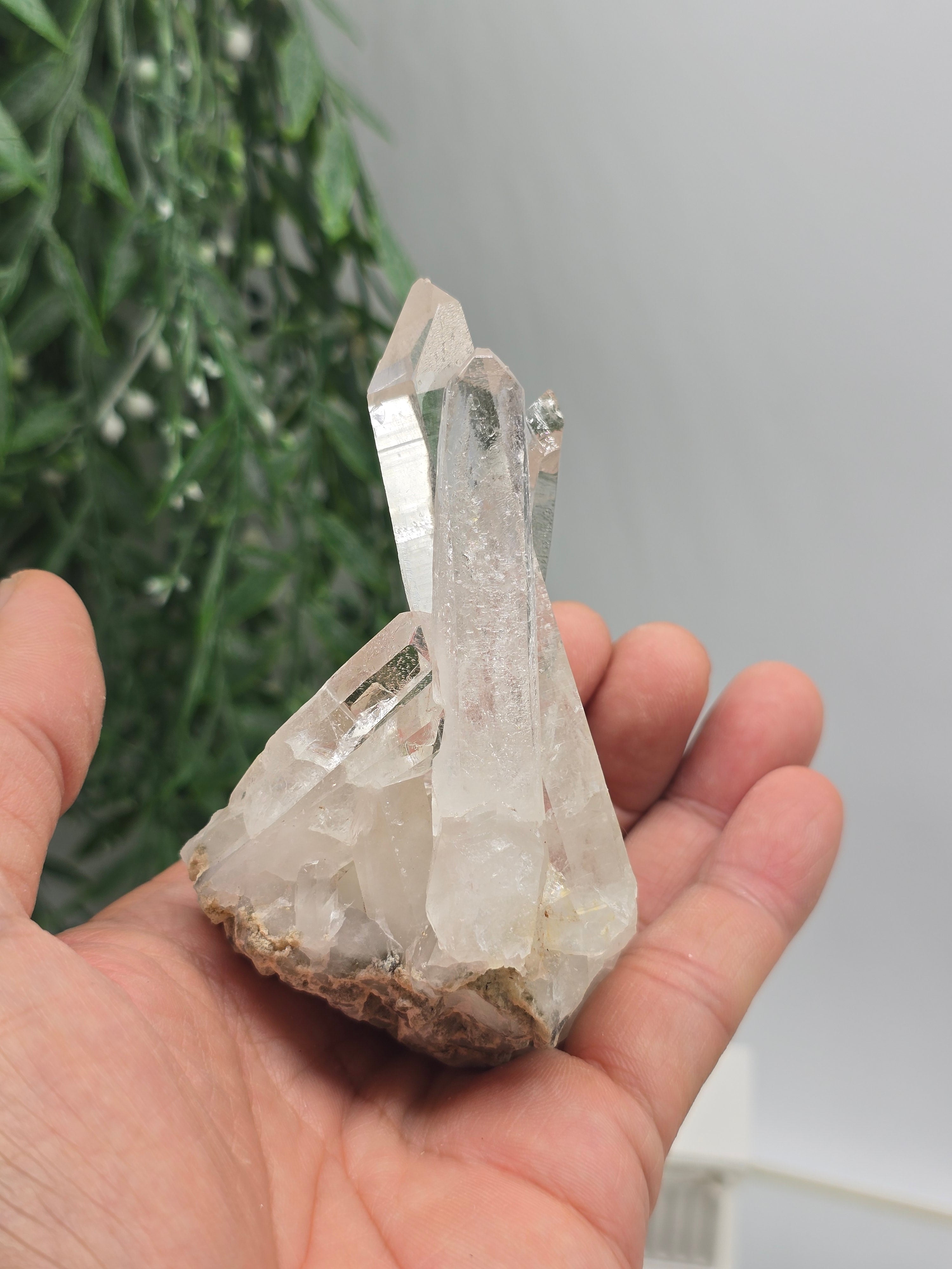 Clear Quartz Cluster Specimen 10 × 6 cm (Stone of Amplified Light & Pure Clarity) Crystal Wellness