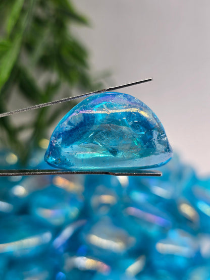 Blue Aura Quartz Tumbled Stone Crystal Wellness
