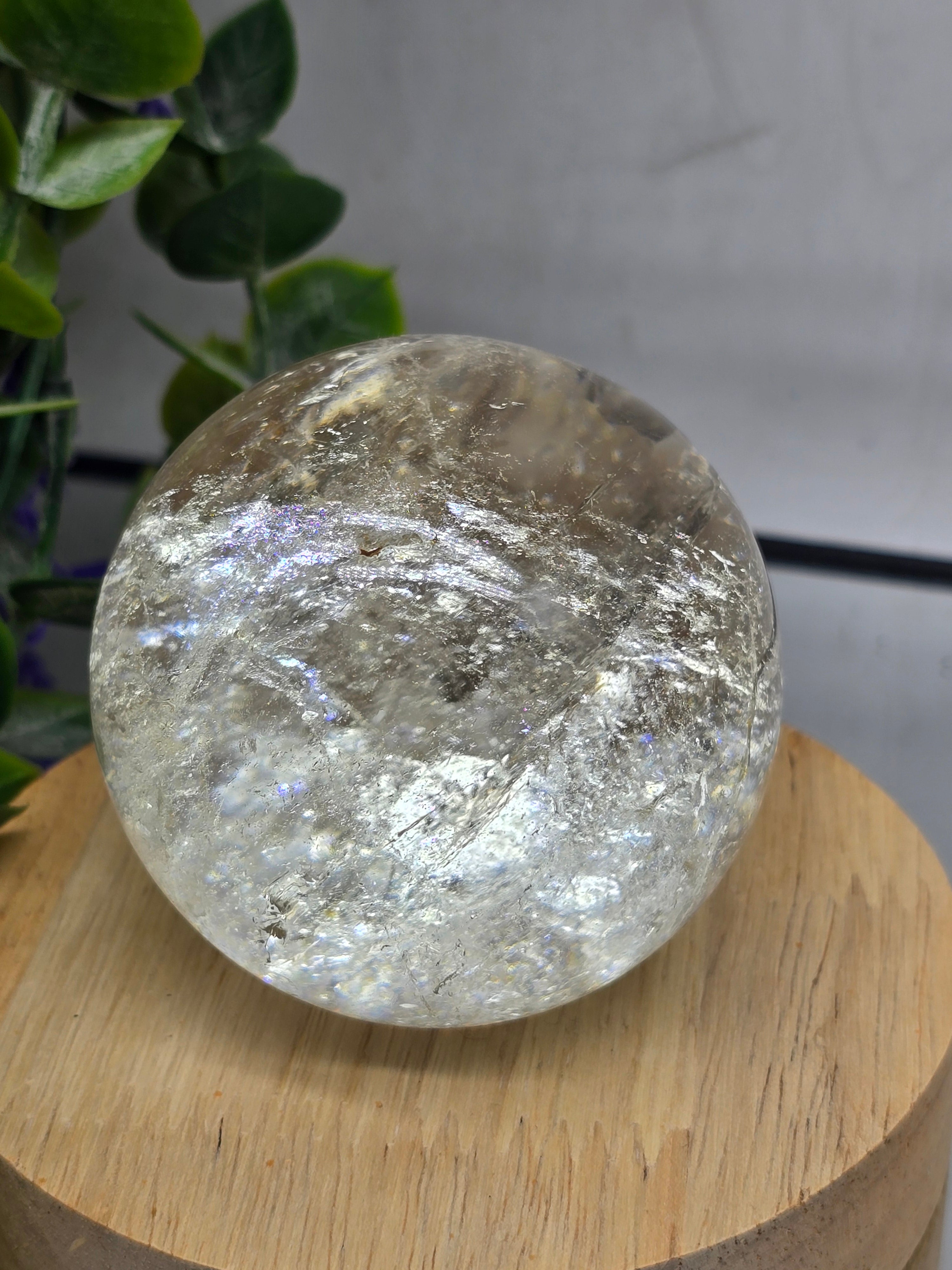 Smokey Quartz Sphere 6.5cm (Grounding & Protection) Crystal Wellness