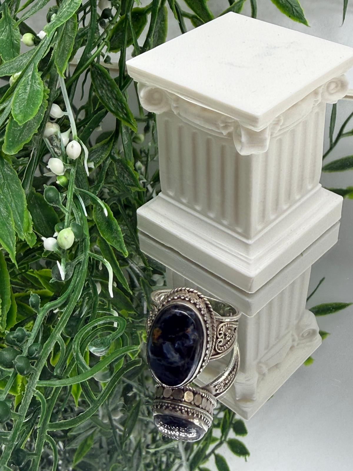 Stormkeeper Vision – Pietersite 925 Sterling Silver Ring (Size 9) – $111 Crystal Wellness