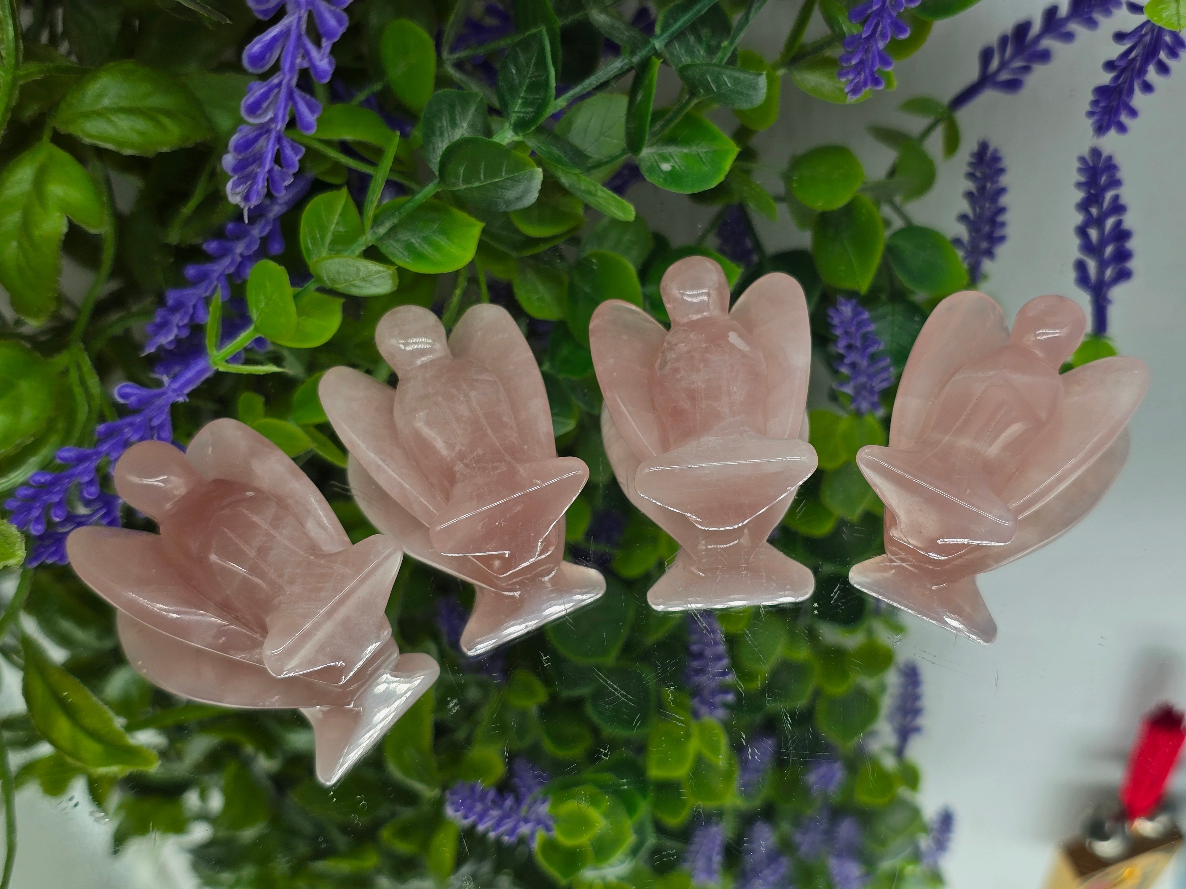Rose Quartz Angel – High Grade  | Unconditional Love, Compassion & Emotional Healing Crystal Wellness