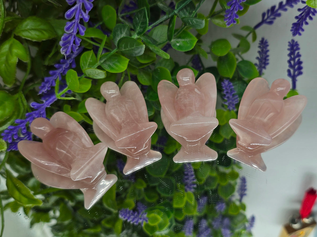 Rose Quartz Angel – High Grade  | Unconditional Love, Compassion & Emotional Healing Crystal Wellness