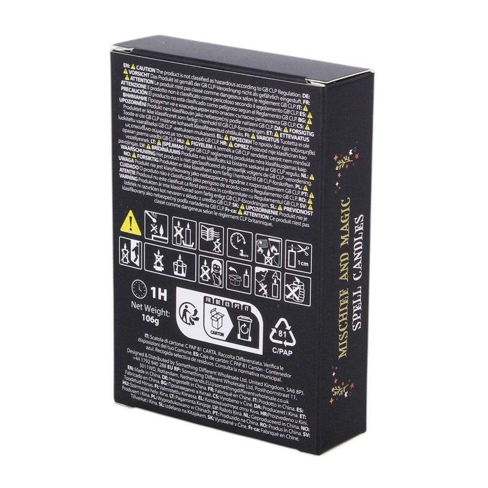 Mischief and Magic Pack of 12 Spell Candles Crystal Wellness