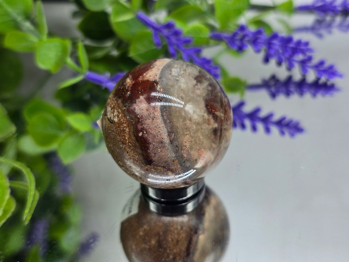 Lodolite Sphere High Grade 78g 40mm Crystal Wellness