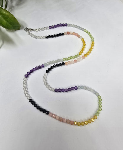 Divine Celestial Ray 925 Sterling Silver necklace Crystal Wellness