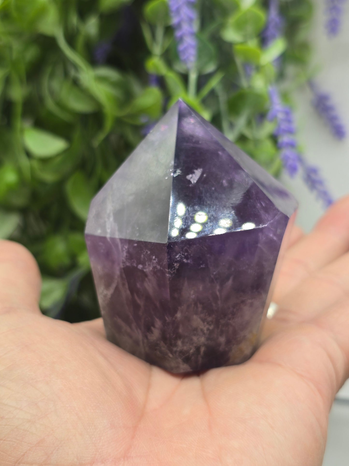 AAA Premium Natural Amethyst Freeform Standing Crystal – Stone of Spiritual Protection, Peace & Higher Wisdom Crystal Wellness