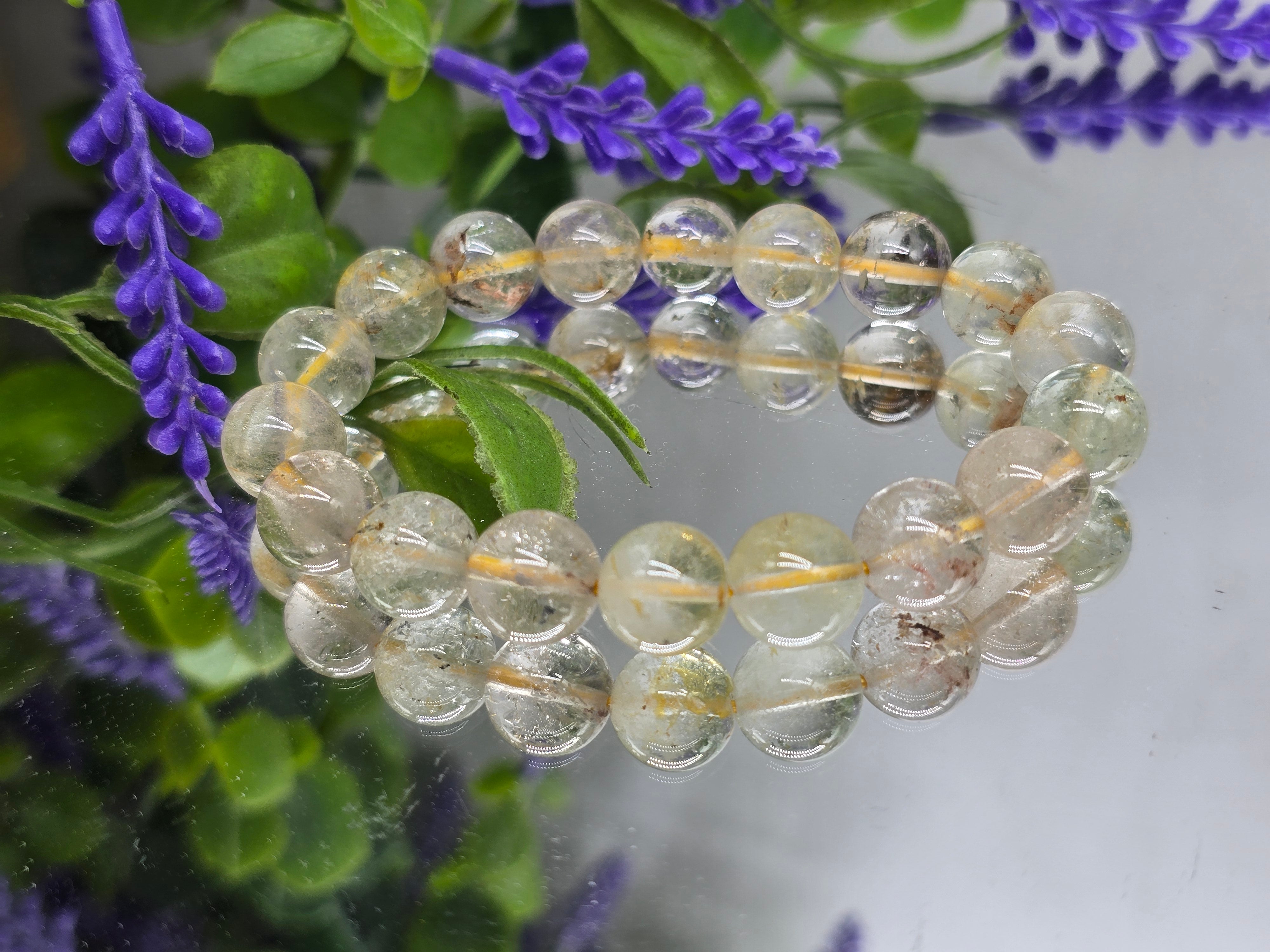 Genuine Natural Champagne Topaz Bracelet 10mm | High-Grade Golden Topaz Crystal Bracelet for Abundance & Confidence Crystal Wellness