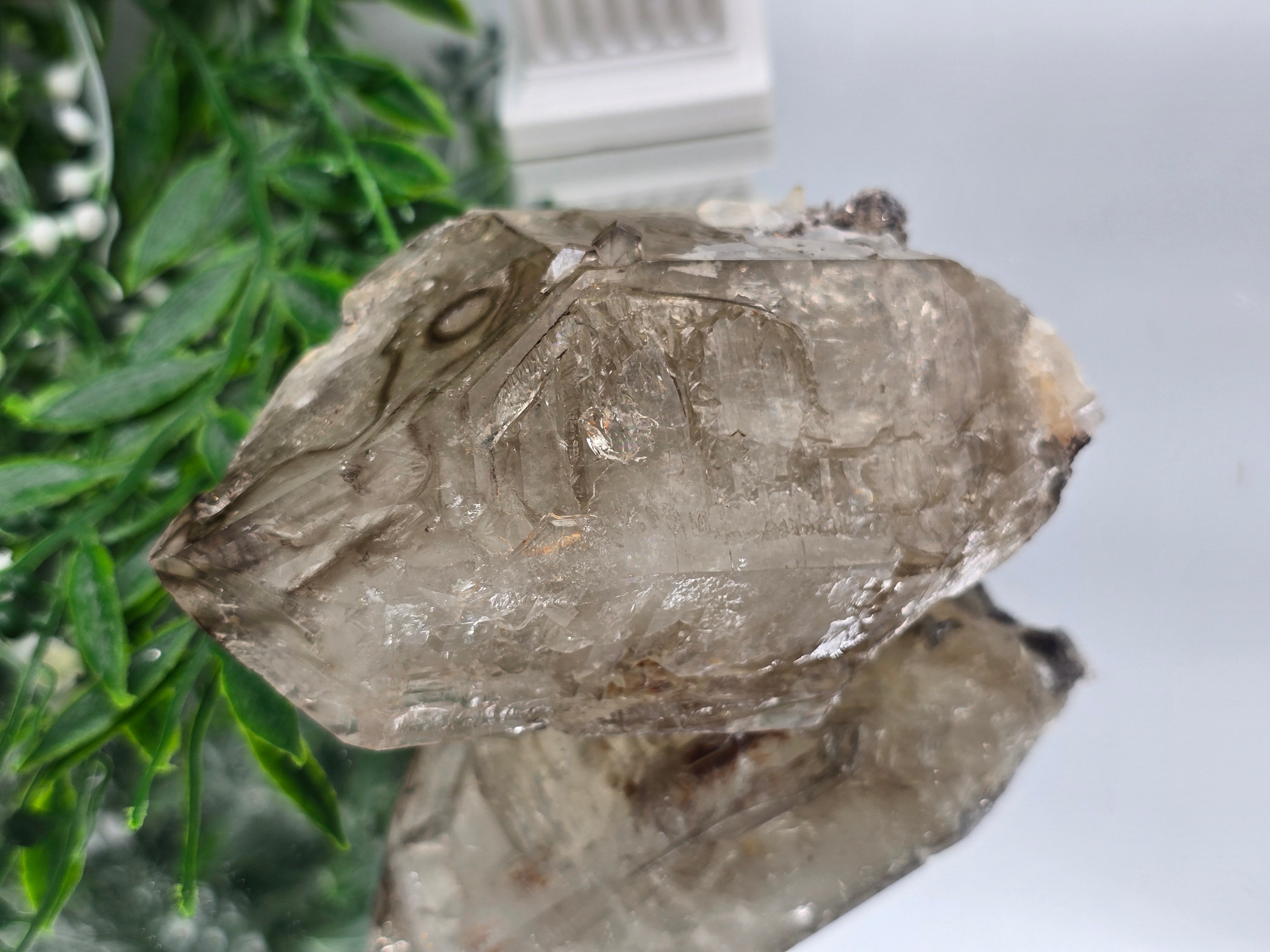 Elestial Quartz Specimen 10 × 6 × 5 cm (Stone of Ancient Wisdom & Spiritual Ascension) Crystal Wellness