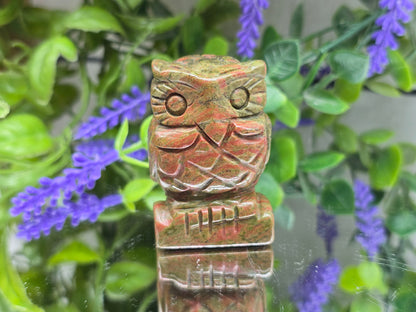 Gold Tiger's Eye Owl Crystal Wellness