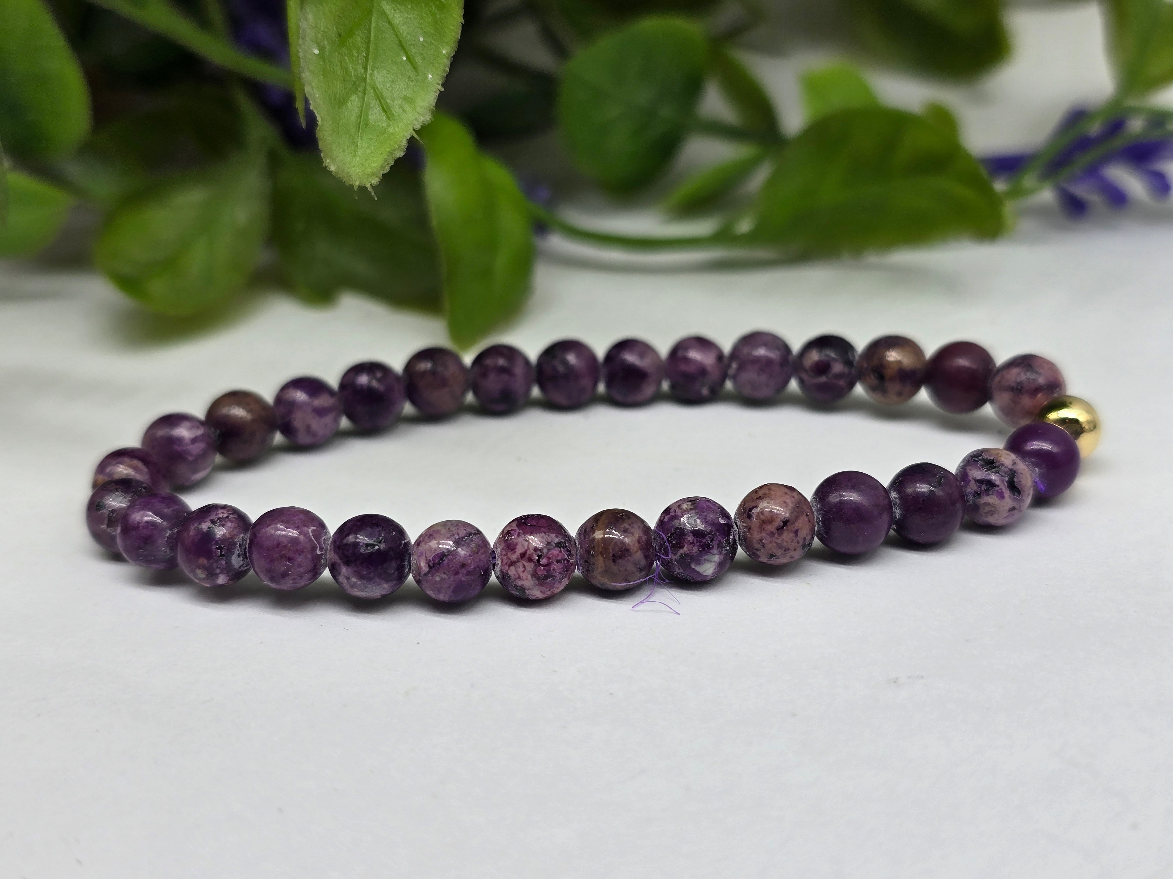 Phosphosiderite Beads Bracelet Crystal Wellness