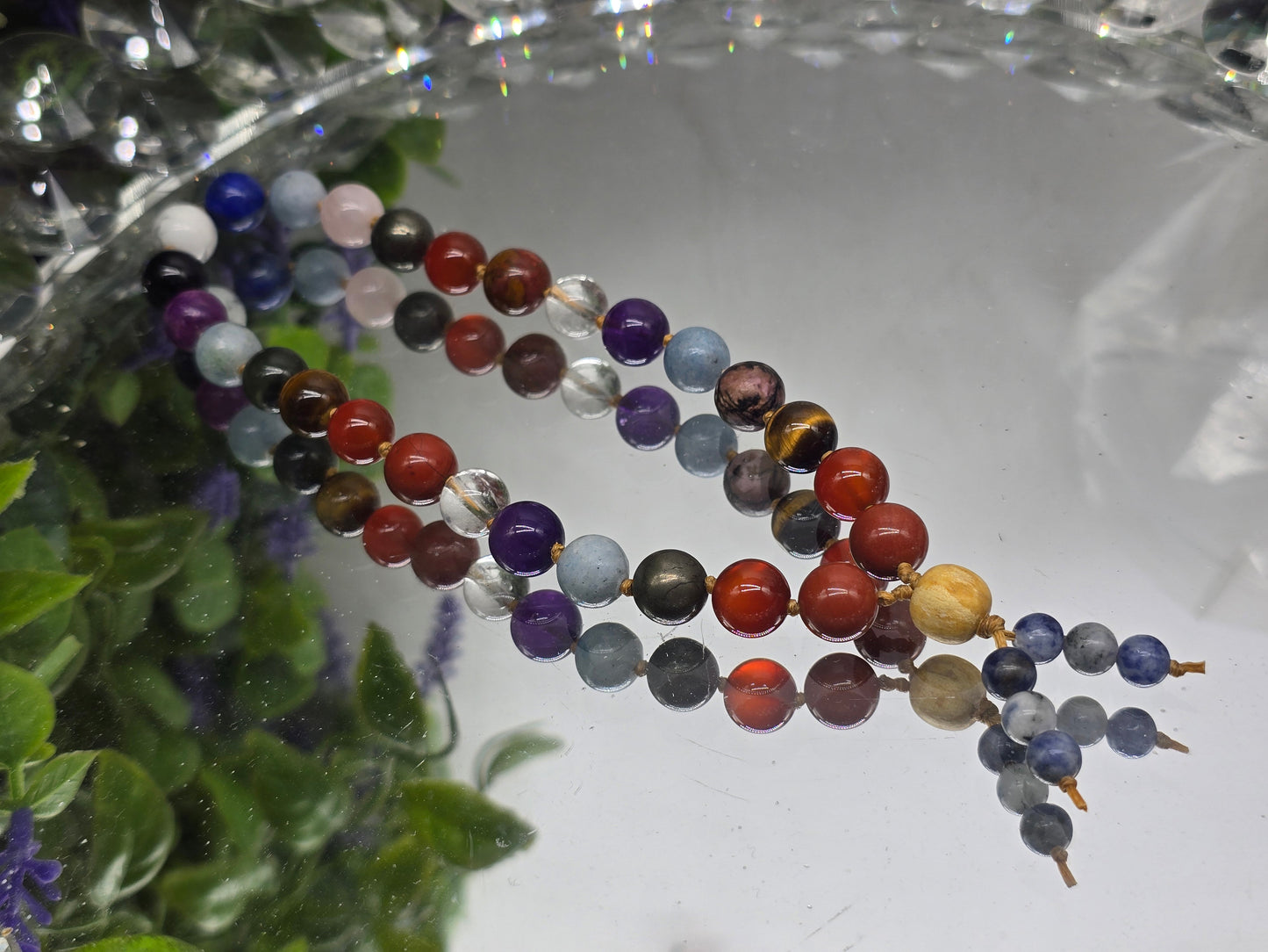 Seven Chakra 27 Mala Beads Crystal Wellness