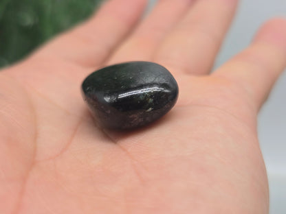 Genuine Nuumite Tumbled Stone (Stone of Ancient Protection & Personal Power) Crystal Wellness