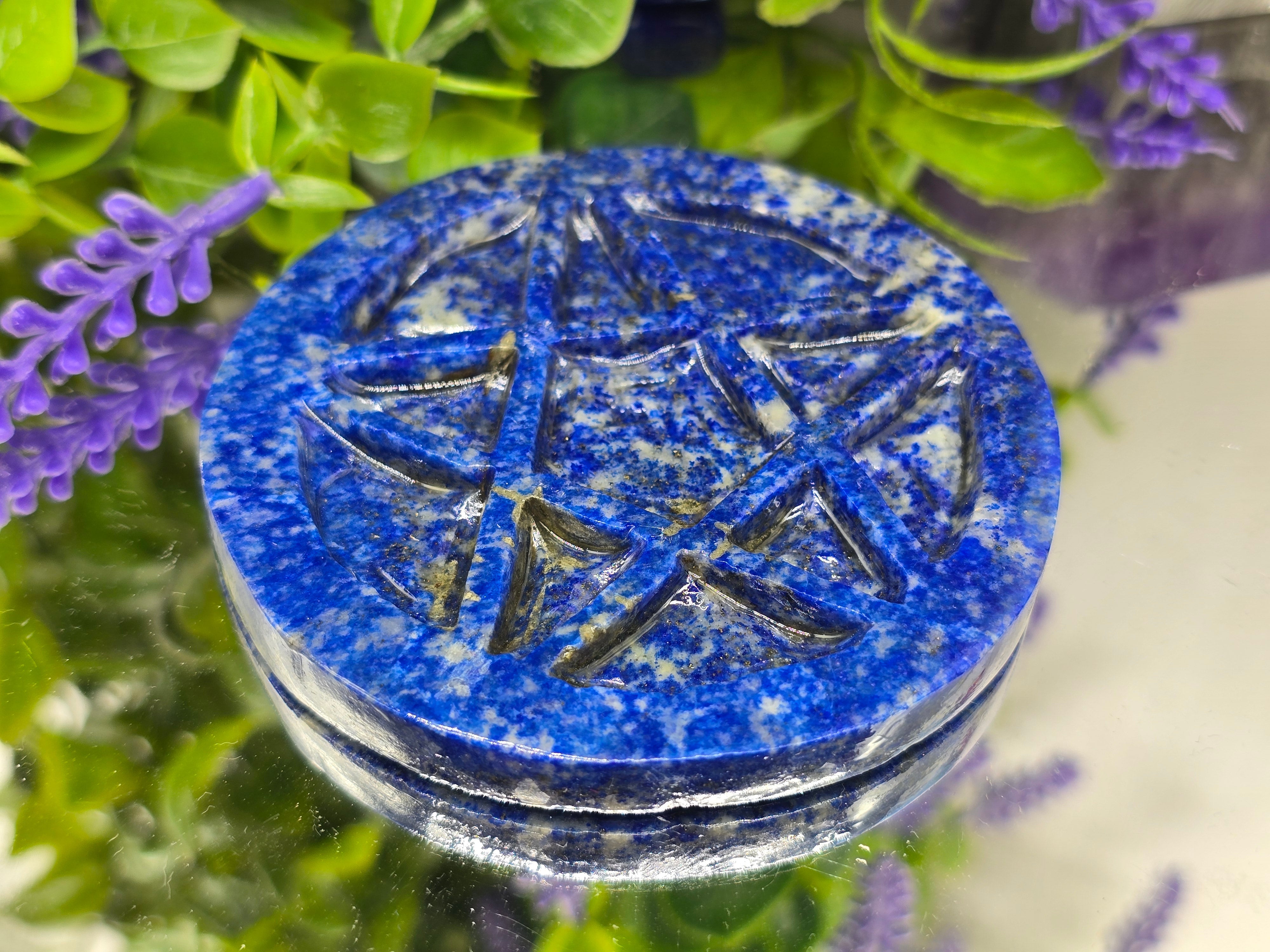 Lapis Lazuli Pentagram – 8cm | Sacred Symbol of Protection, Wisdom & Spiritual Empowerment Crystal Wellness