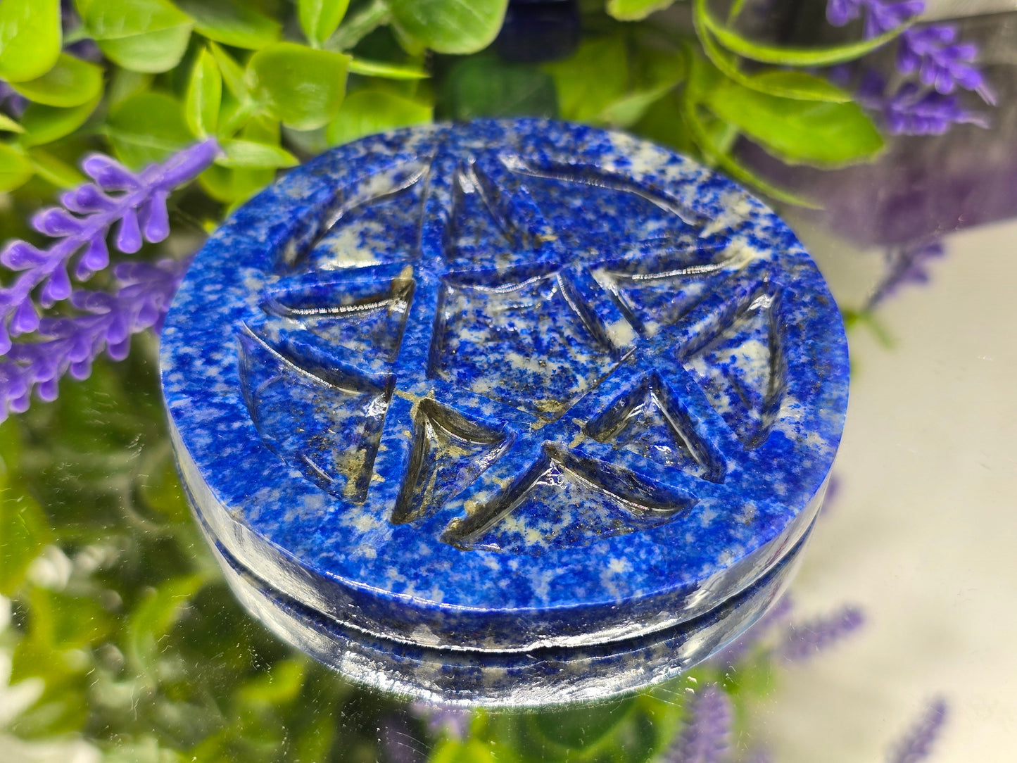 Lapis Lazuli Pentagram – 8cm | Sacred Symbol of Protection, Wisdom & Spiritual Empowerment Crystal Wellness