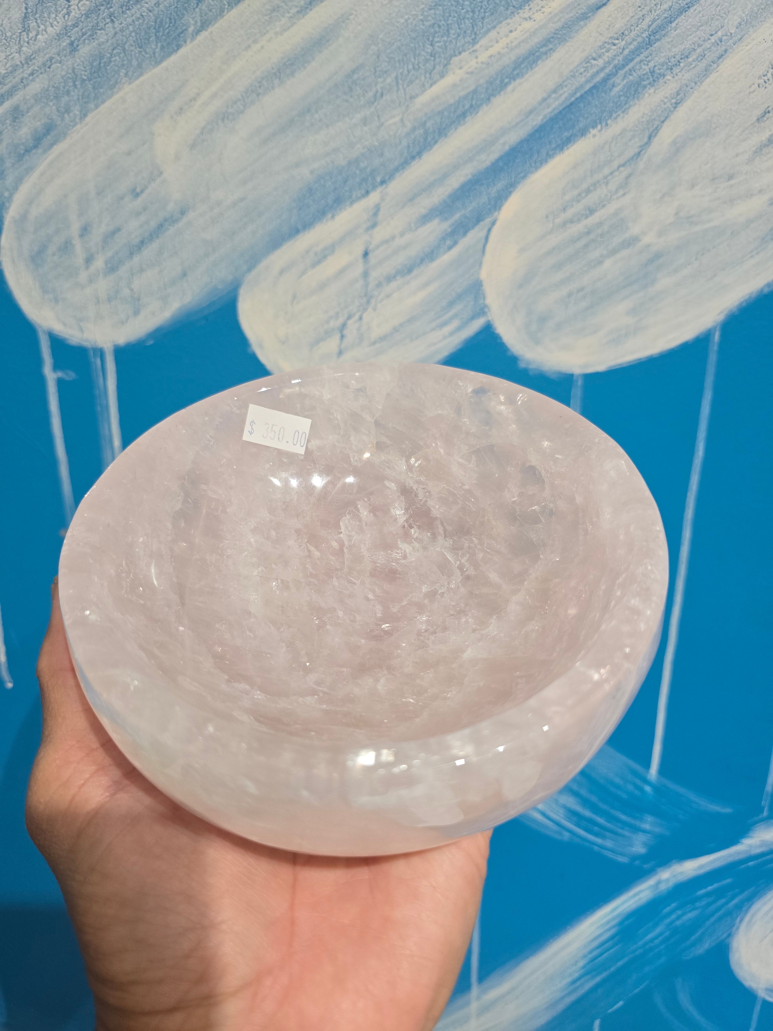 Large Rose Quartz Bowl 15cm – Love, Emotional Healing & Heart Chakra Harmony Crystal Wellness