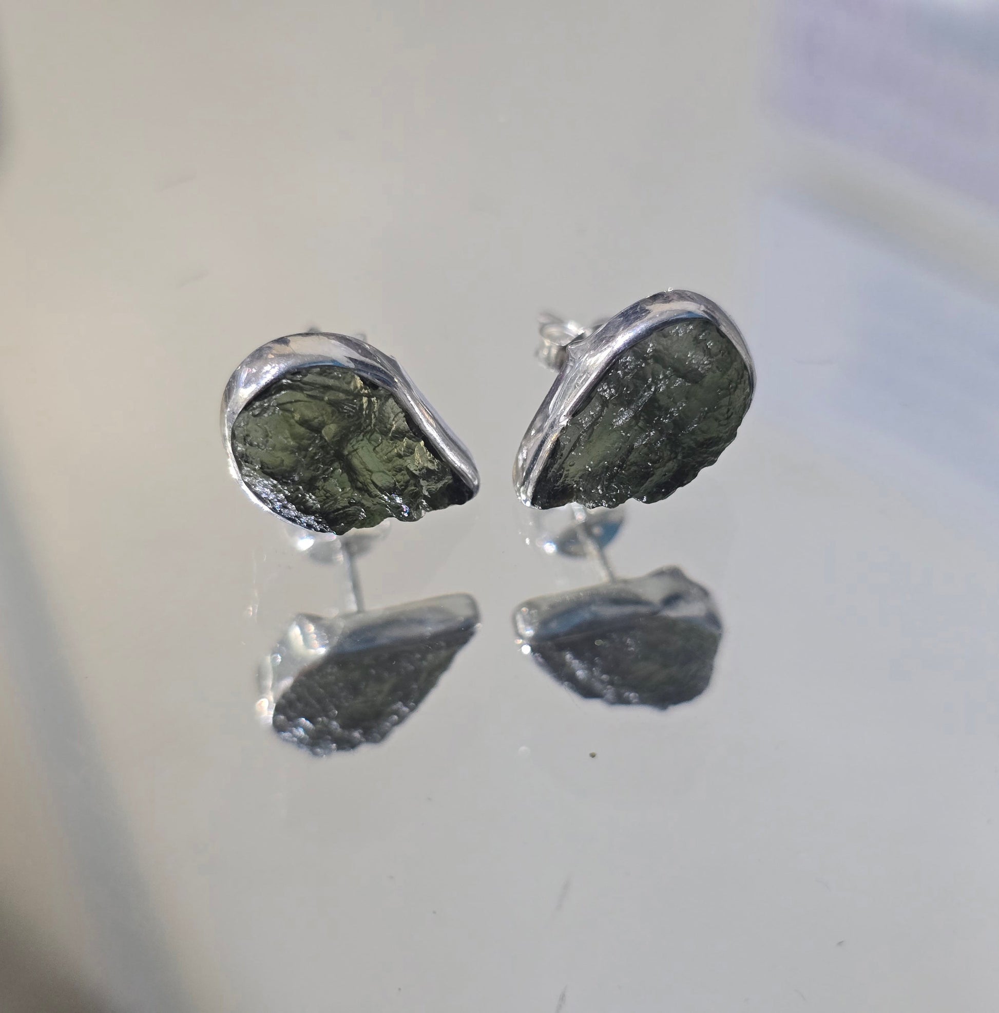 Moldavite 925 Sterling Silver Stud Earrings 9 × 6mm |
Stone of Transformation & Spiritual Awakening Crystal Wellness