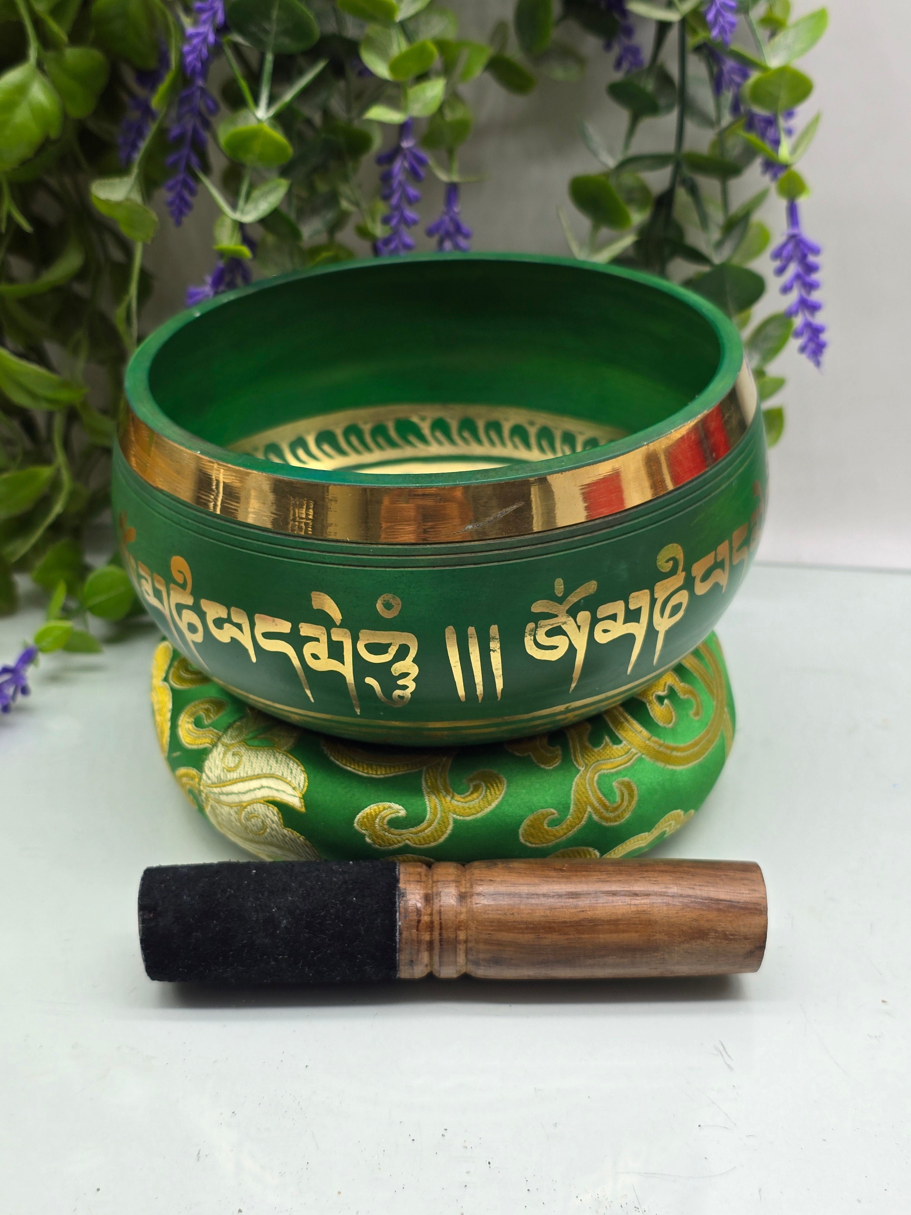 Tibetan Sound Healing Bowl – 6 Inch | F Note | Heart Chakra Crystal Wellness
