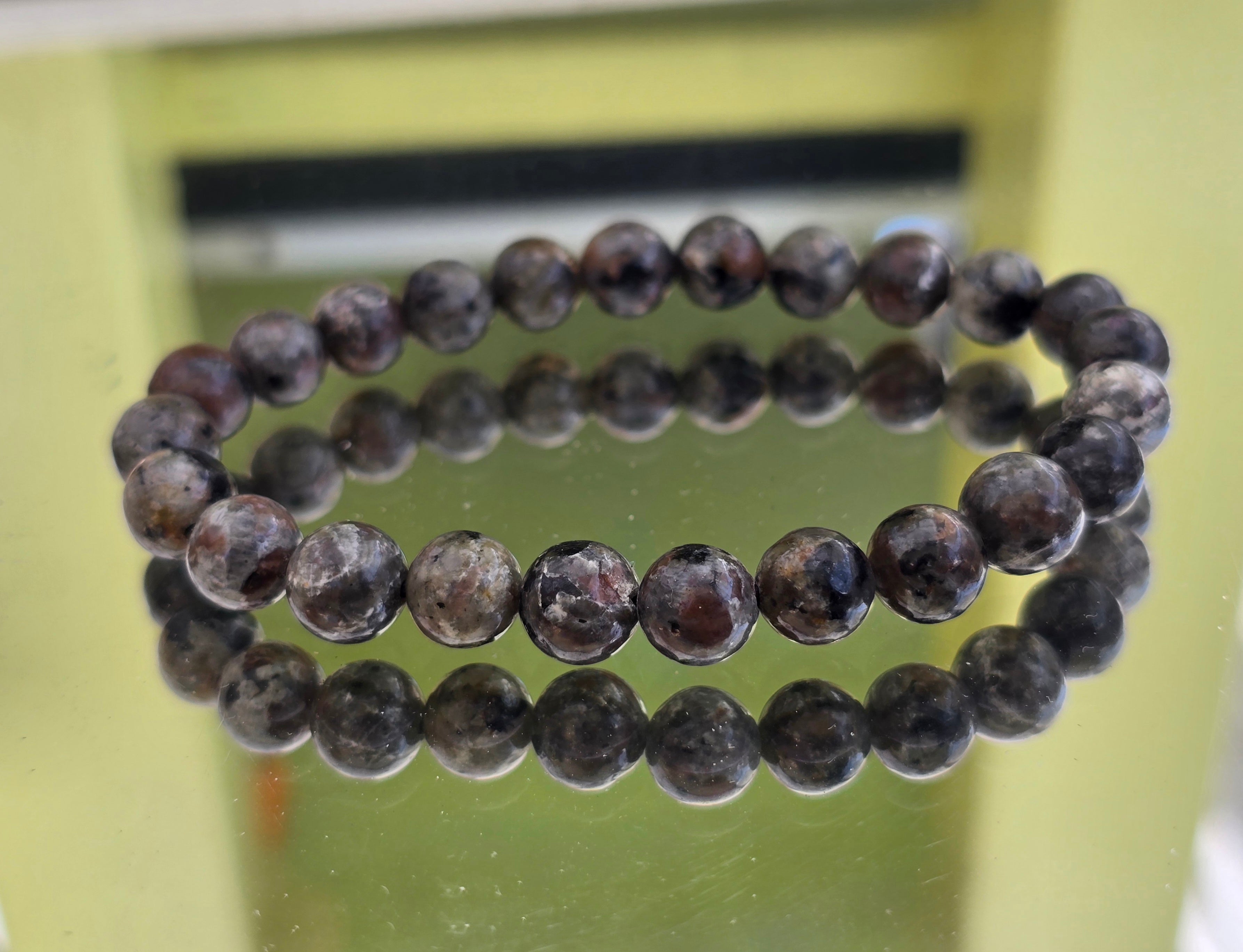 Yooperlite 8 mm Beads Bracelet – “Inner Light & Truth Illumination” Crystal Wellness