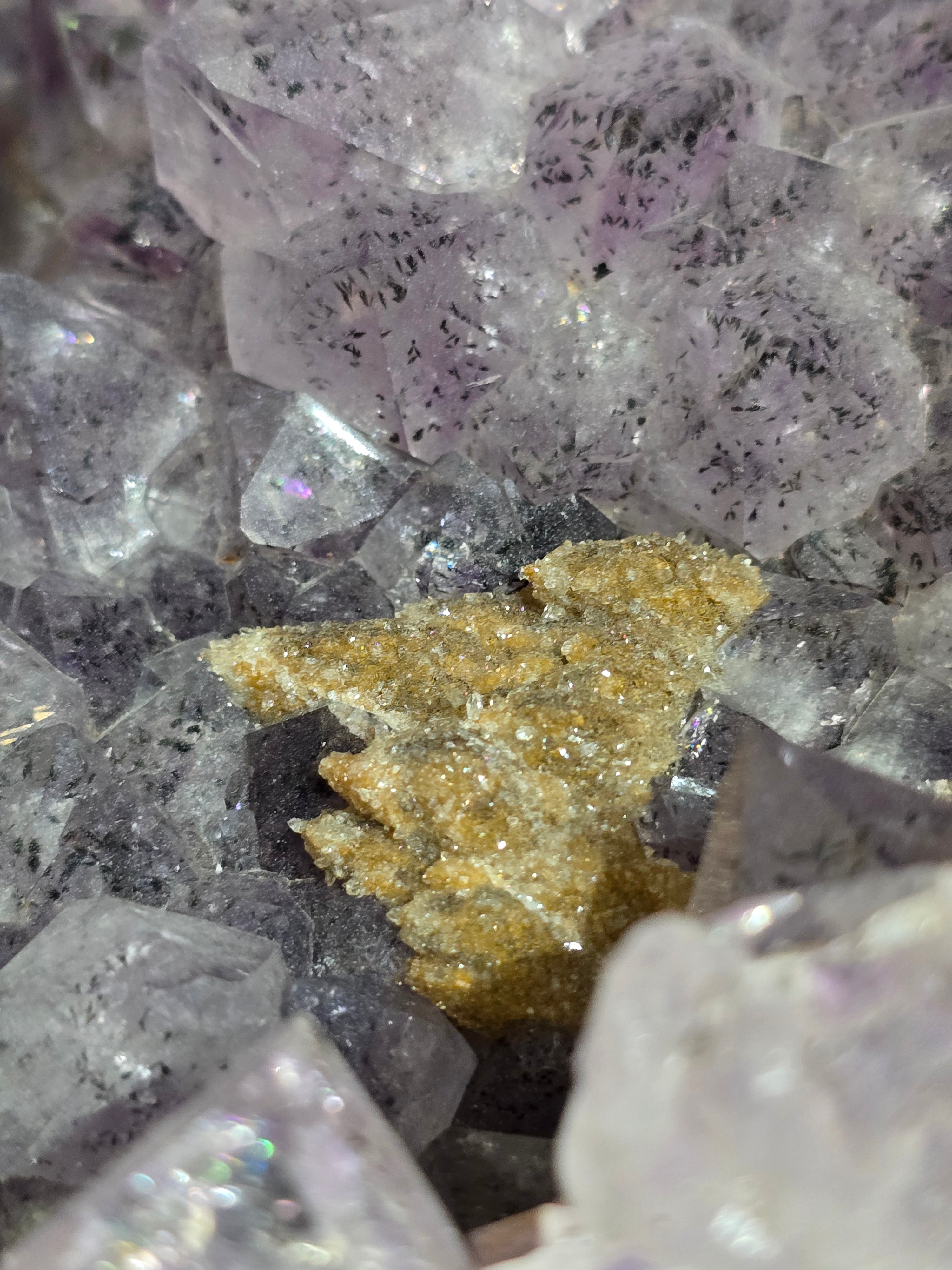 Natural Amethyst Geode with Rare Sparkle Goethite 15.8kg - Spiritual Grounding, Intuition & Inner Transformation Crystal Wellness