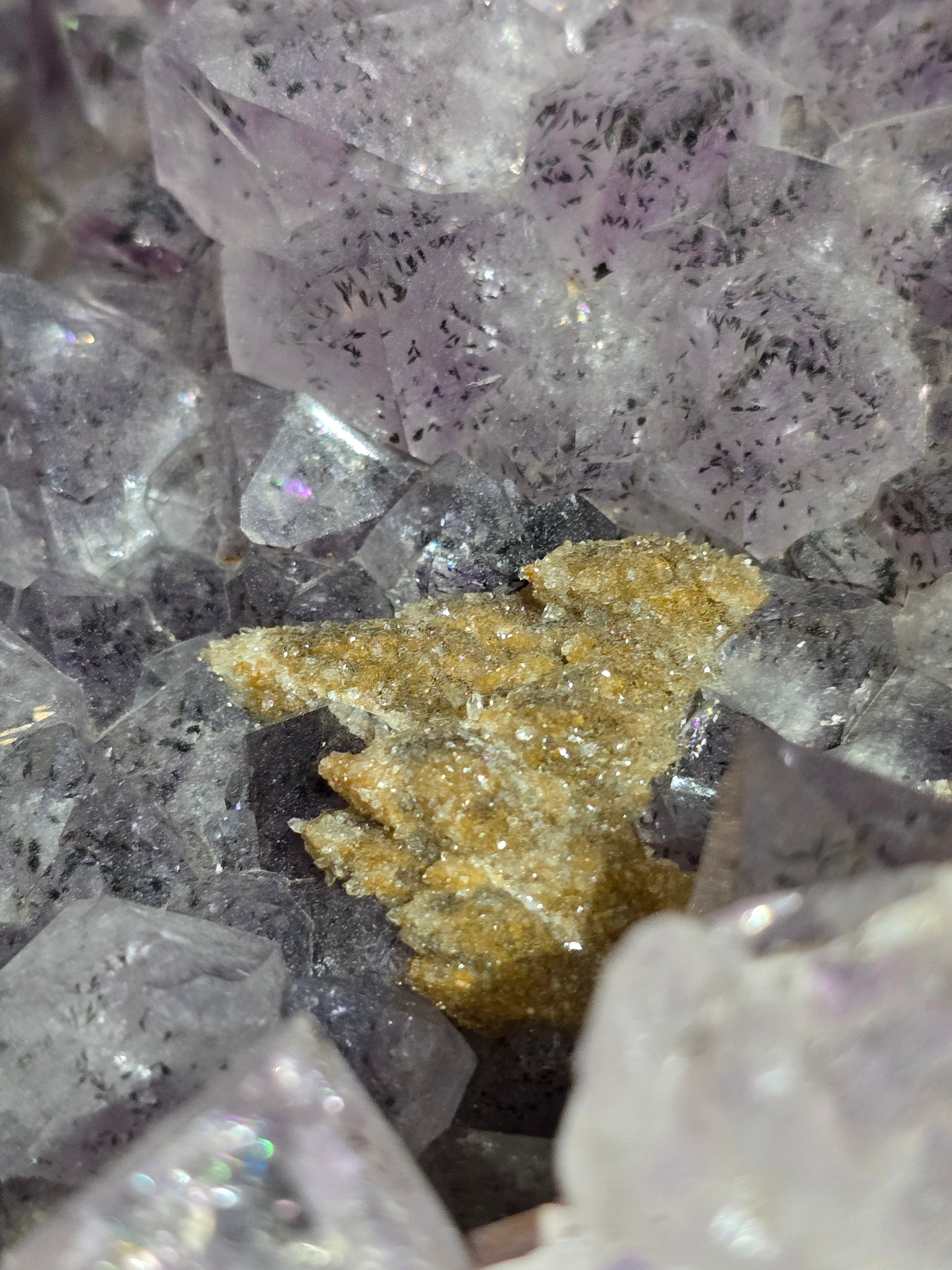 Natural Amethyst Geode with Rare Sparkle Goethite 15.8kg - Spiritual Grounding, Intuition & Inner Transformation Crystal Wellness