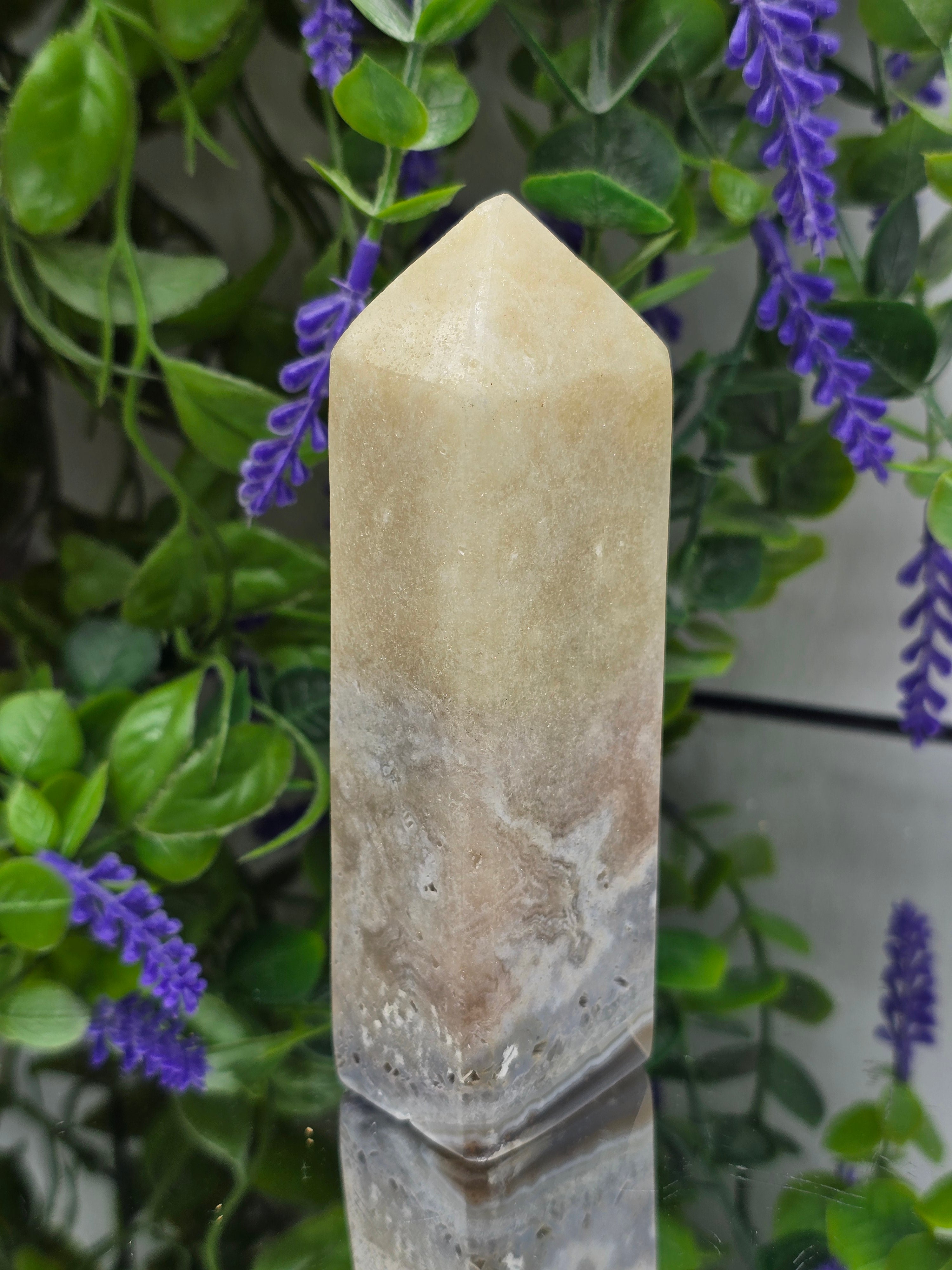 Pink Amethyst Tower Crystal Wellness