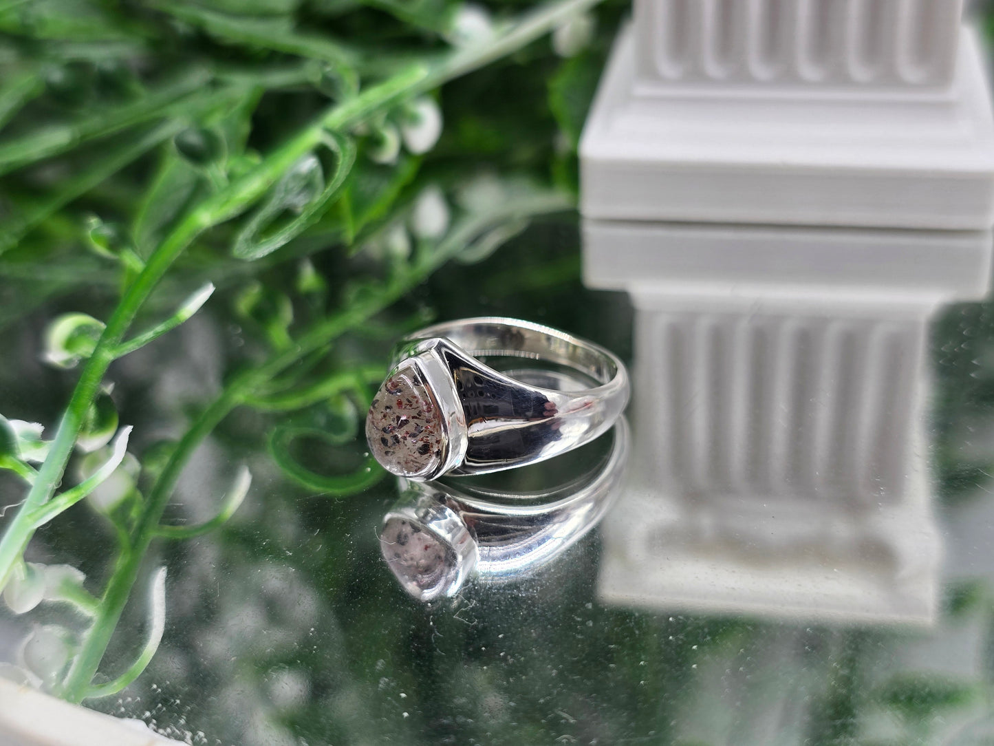 AAA Natural Orire Lucky Quartz 925 Sterling Silver Ring 7 – Stone of Luck, Abundance & New Opportunities Crystal Wellness