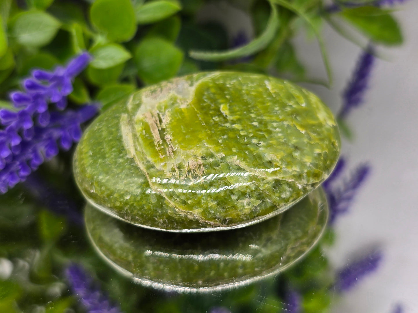 Tremolite Palm Stone – Stone of Healing, Renewal & Heart Chakra Crystal Wellness