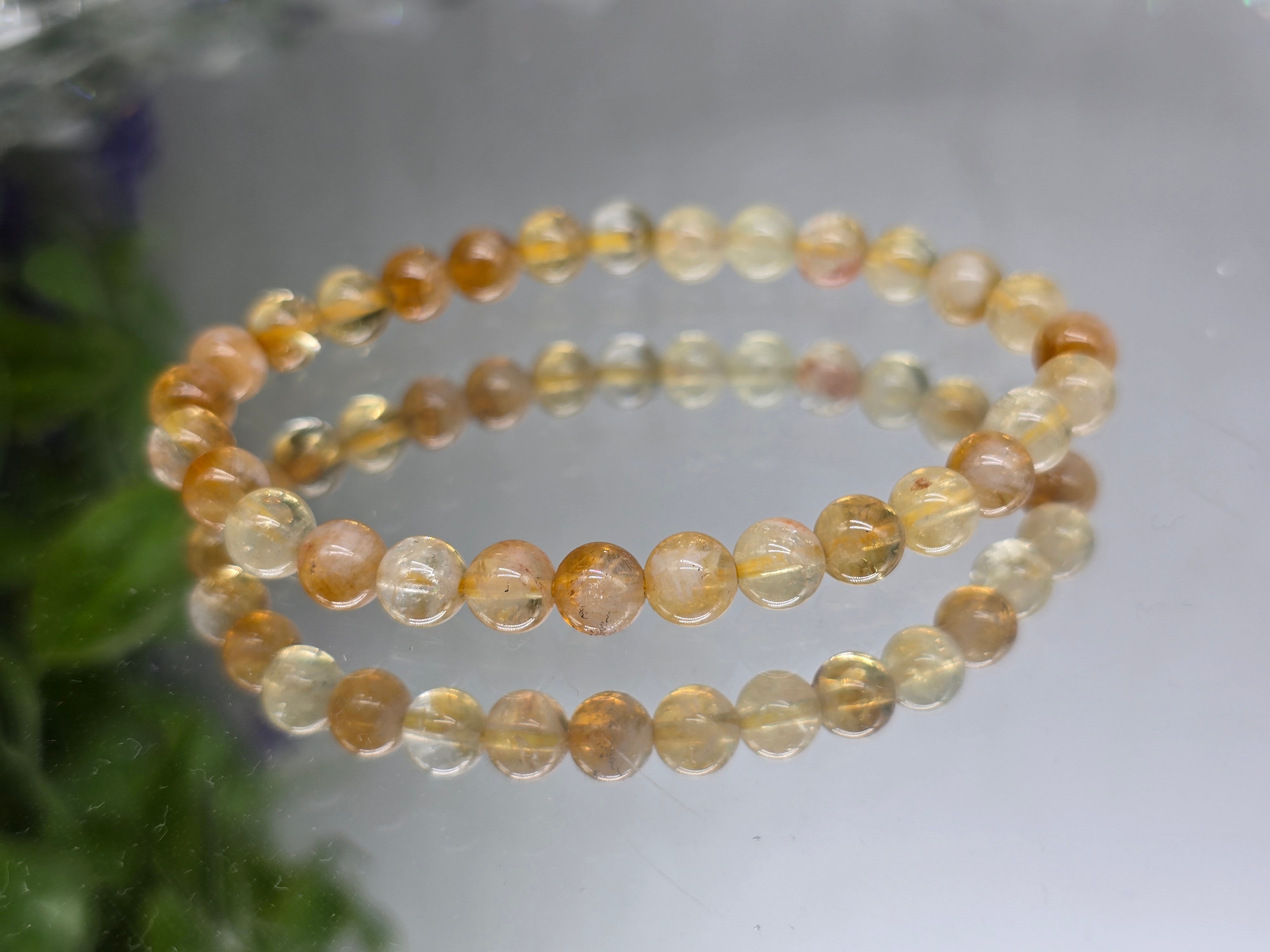 Citrine Beads Bracelet (Stone of Abundance & Radiant Success) Crystal Wellness