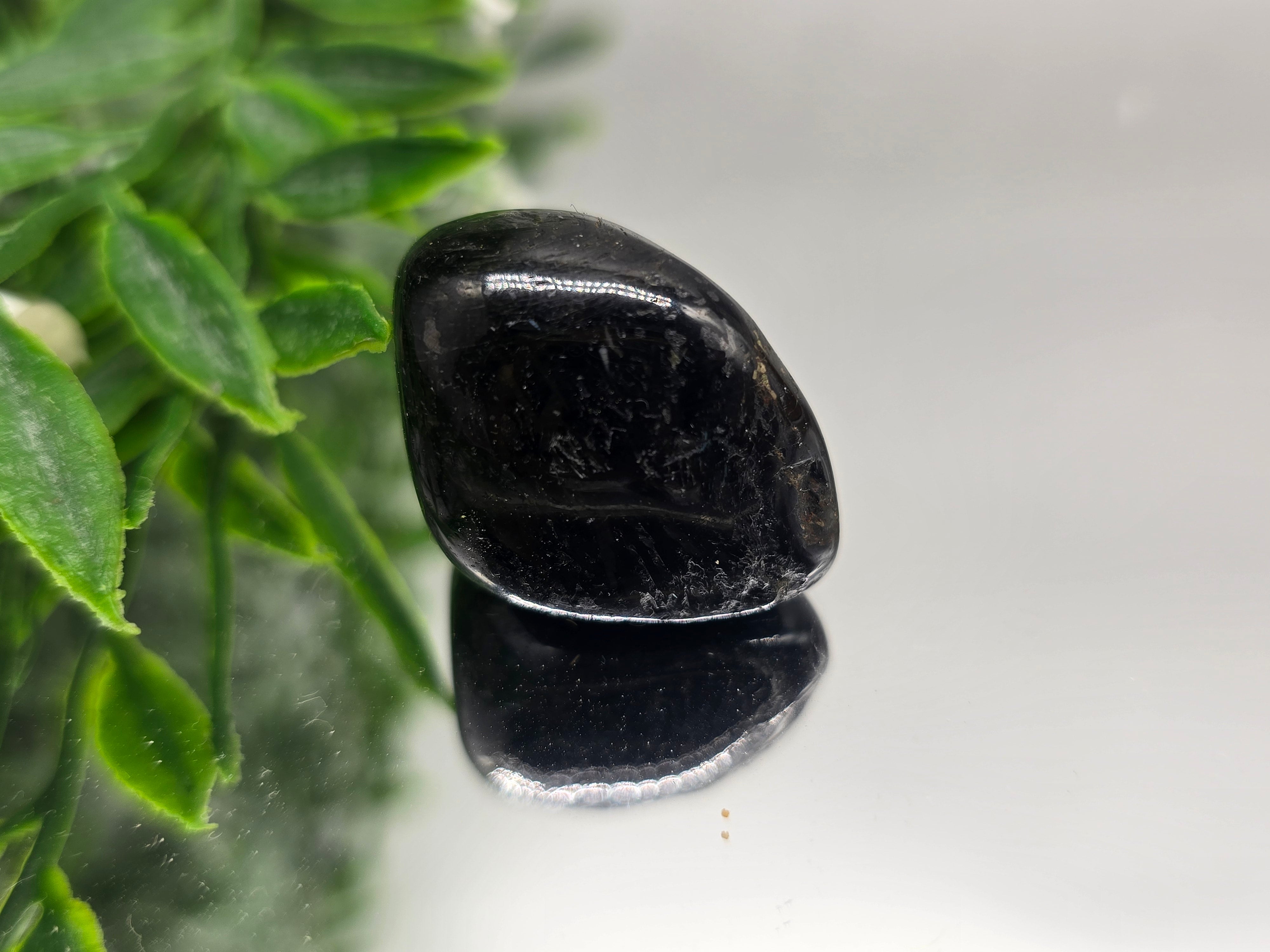 Genuine Nuumite Tumbled Stone (Stone of Ancient Protection & Personal Power) Crystal Wellness