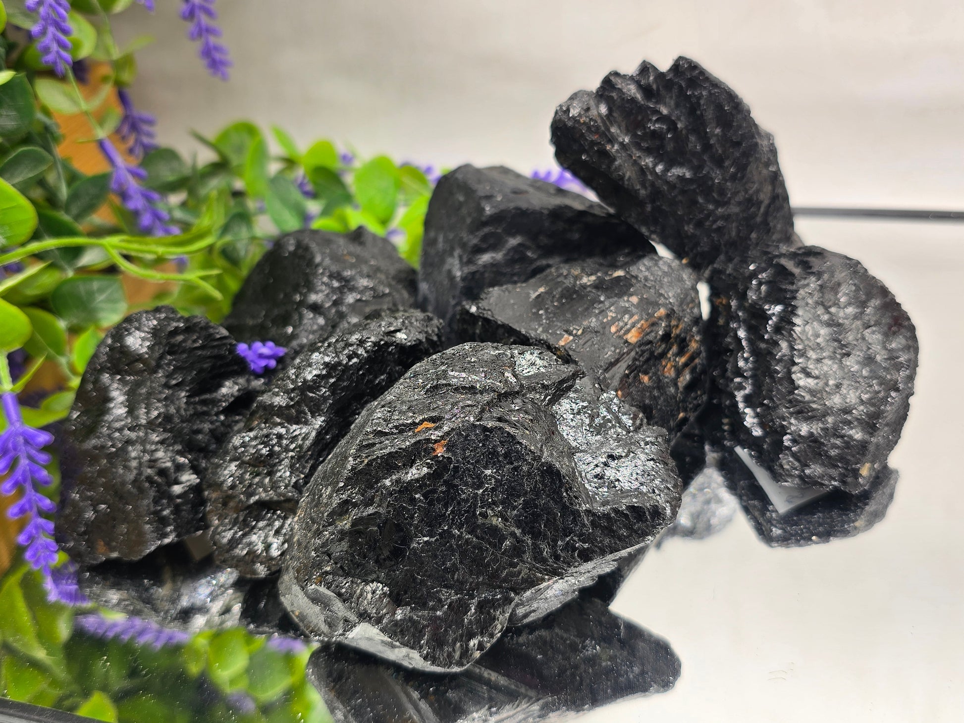 Black Tourmaline Raw Variety – Natural Protection Stone Crystal Wellness