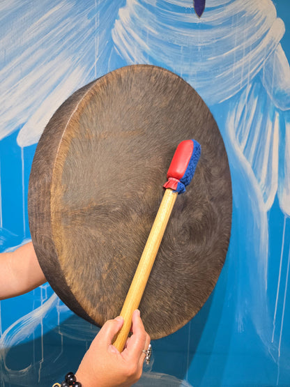 Traditional Buffalo Hide Shamanic Drum | Crystal Wellness