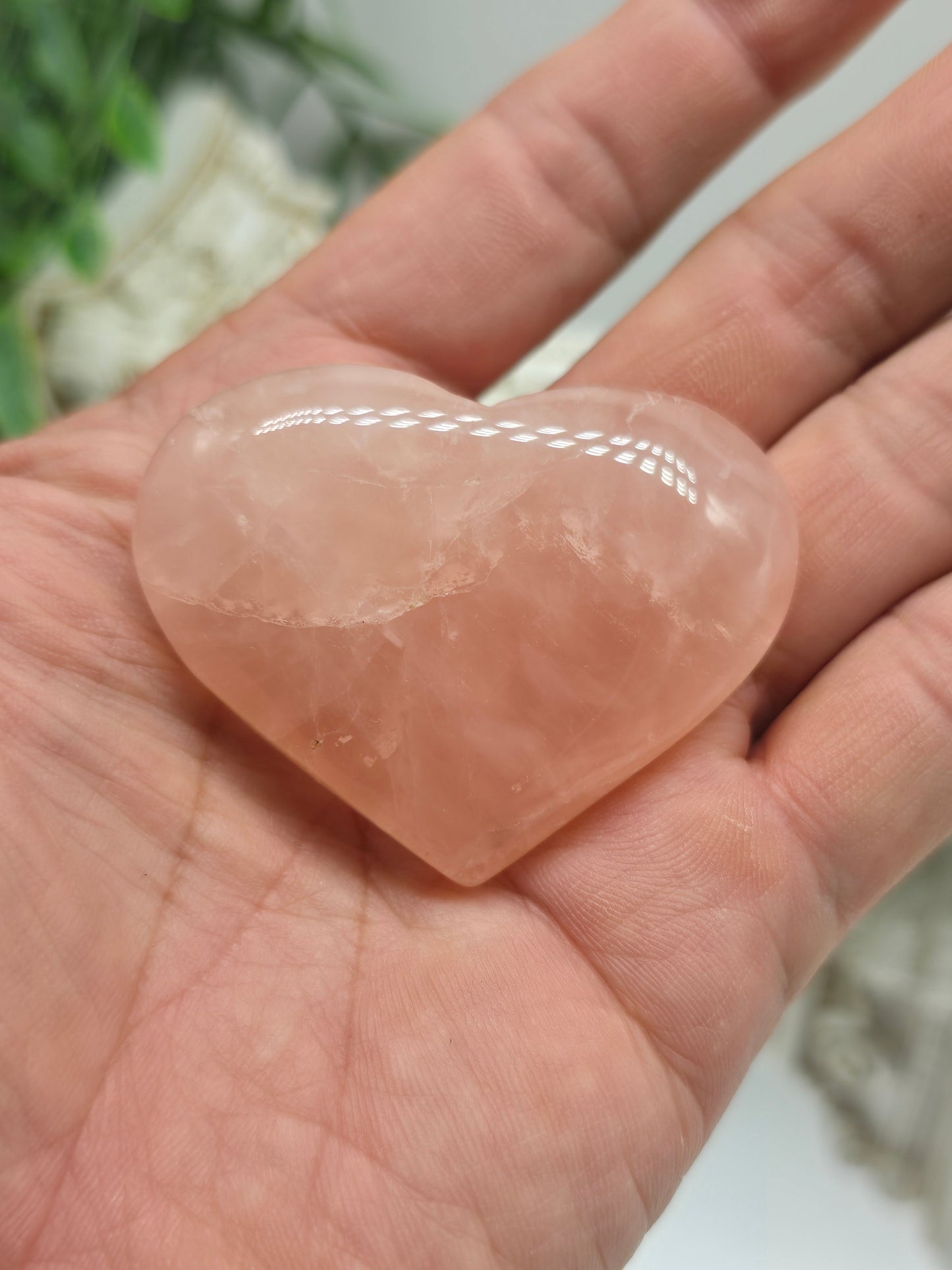 Rose Quartz Heart (Stone of Unconditional Love) Crystal Wellness