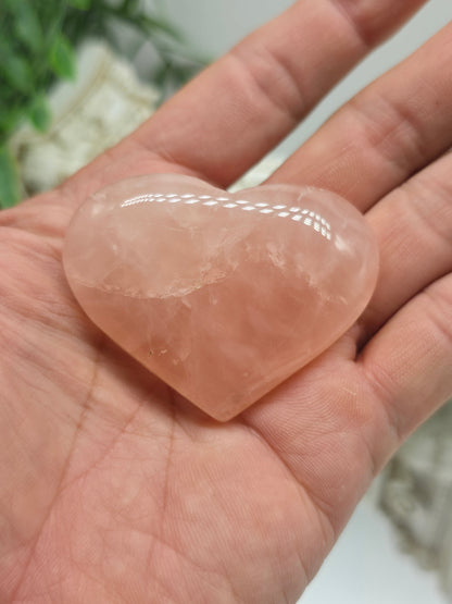 Rose Quartz Heart (Stone of Unconditional Love) Crystal Wellness