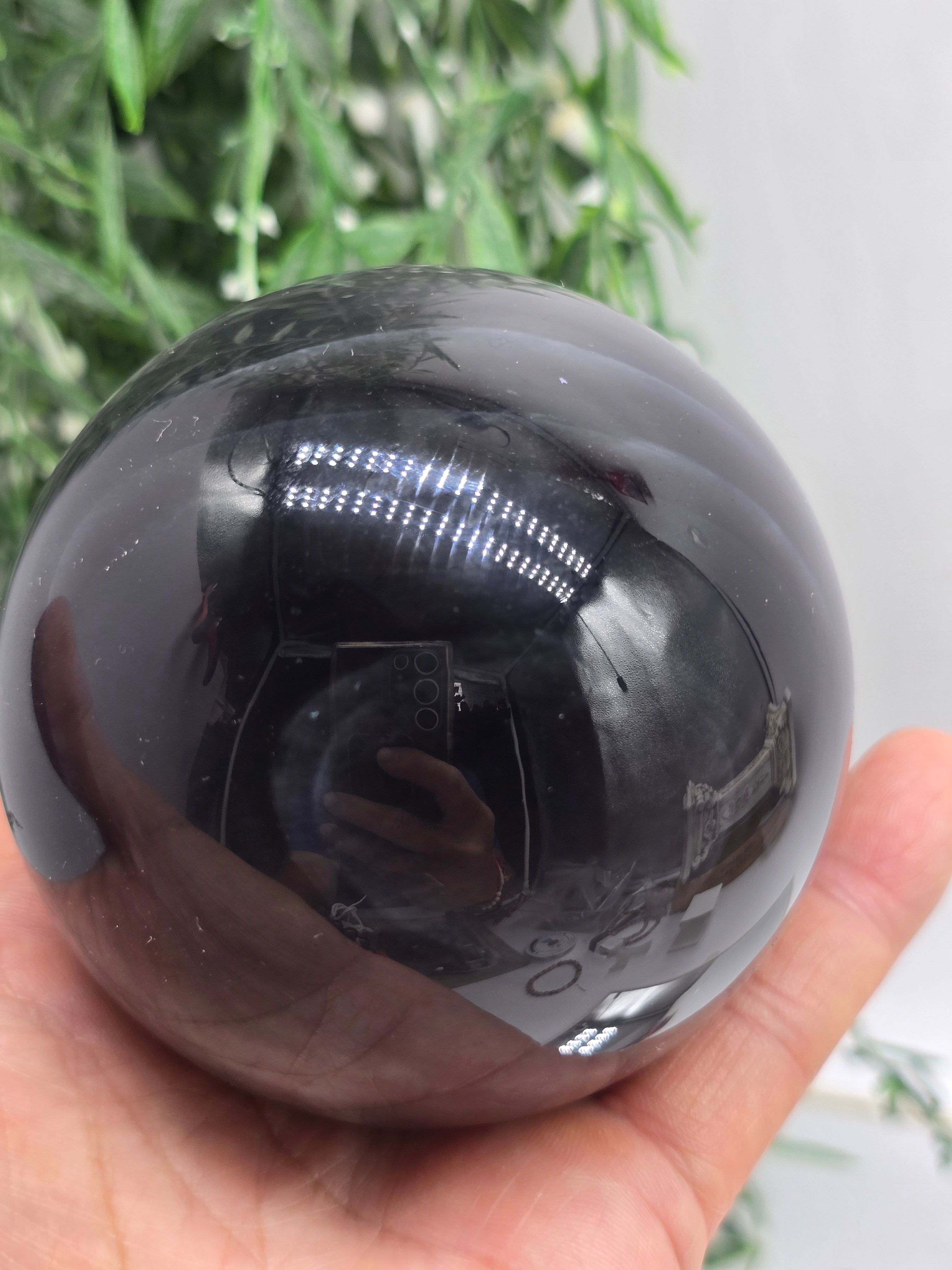Rainbow Obsidian Sphere 8.5 cm (Stone of Emotional Healing & Gentle Protection) Crystal Wellness