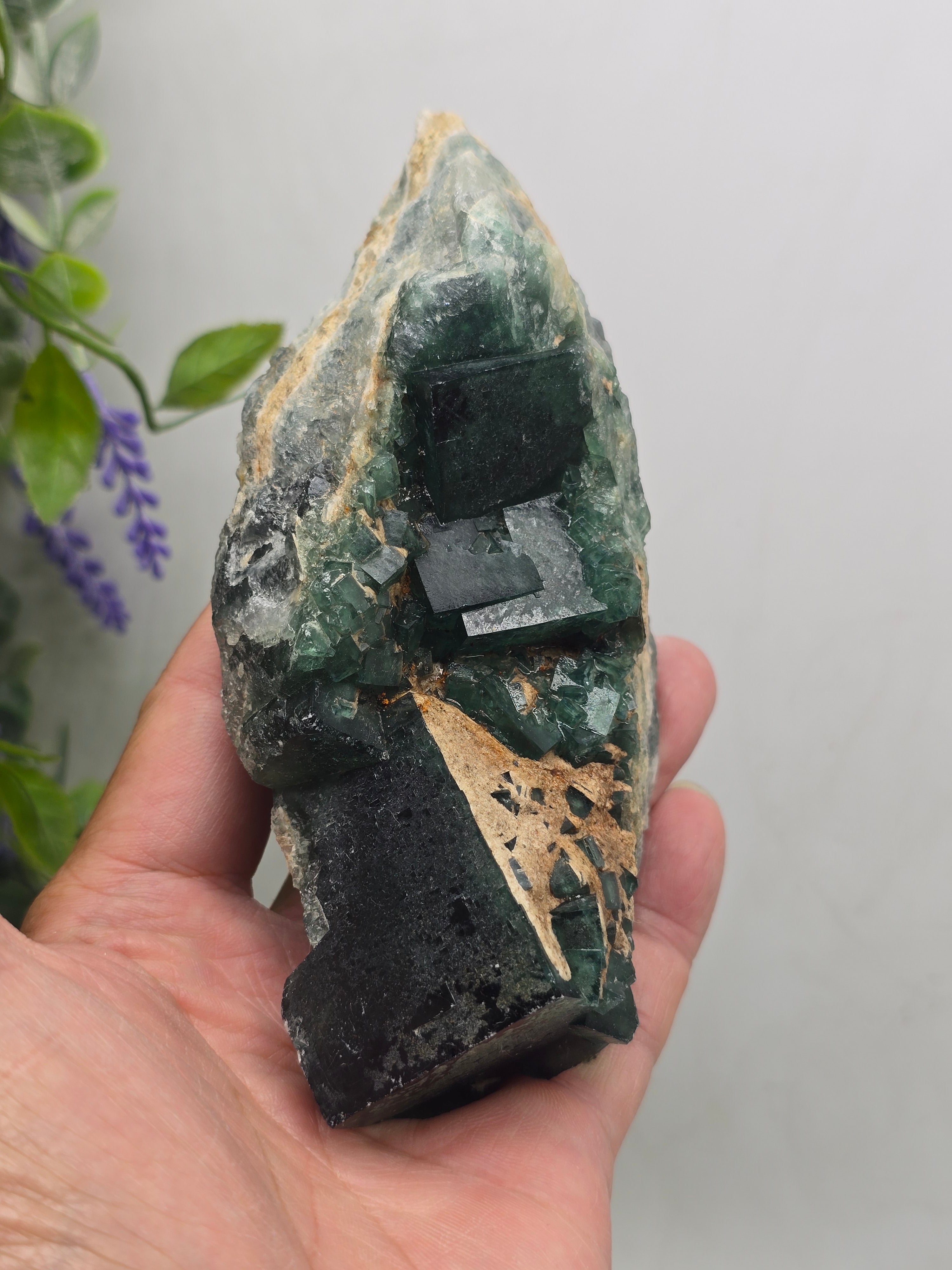 Green Fluorite Cluster Specimen Premium Quality(Stone of Clarity & Heart Alignment) Crystal Wellness