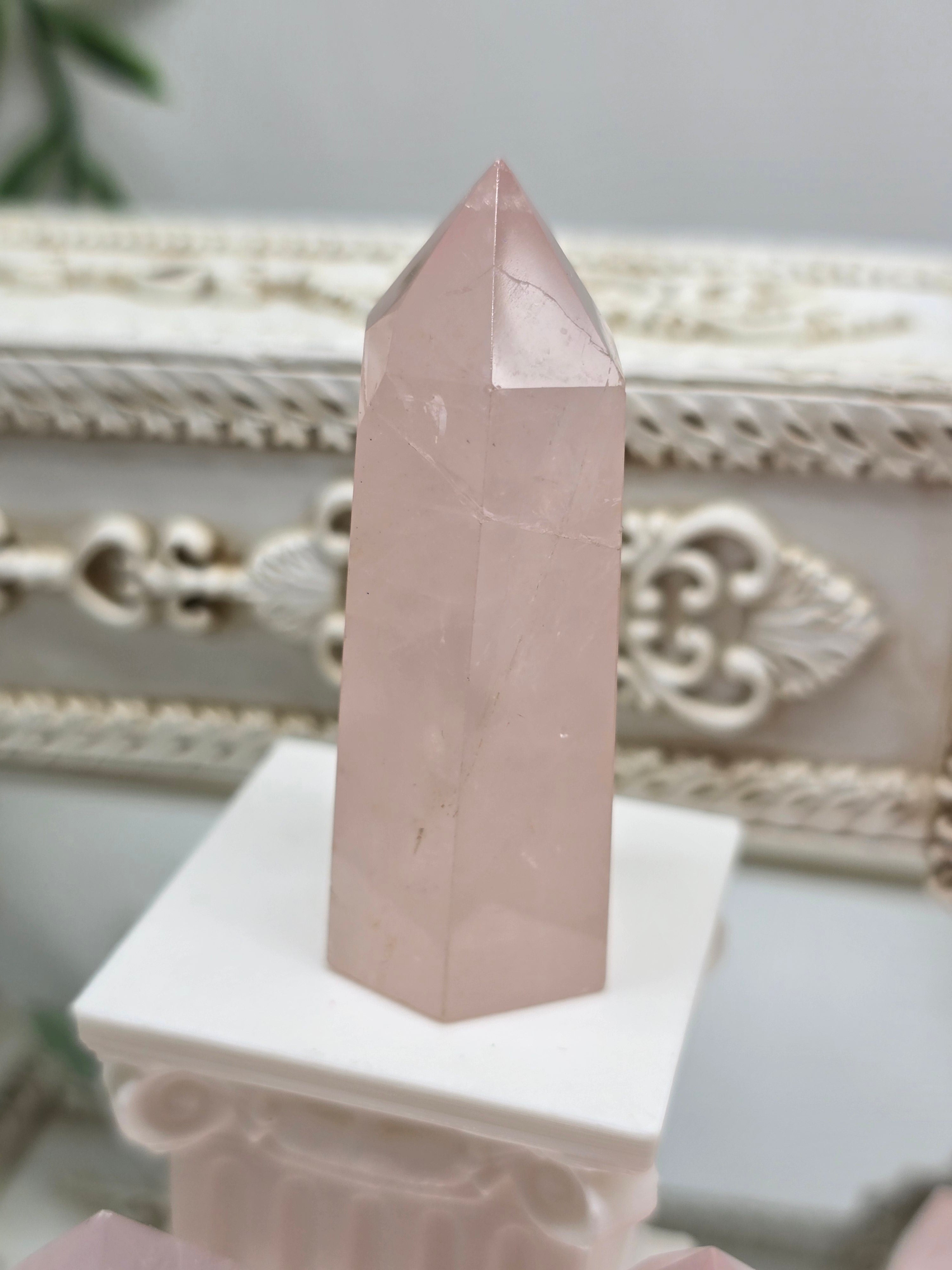 Rose Quartz Point (Stone of Unconditional Love) Crystal Wellness