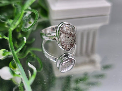 AAA Orire Lucky Quartz 925 Sterling Silver Ring – Stone of Luck, Abundance & New Opportunities Crystal Wellness