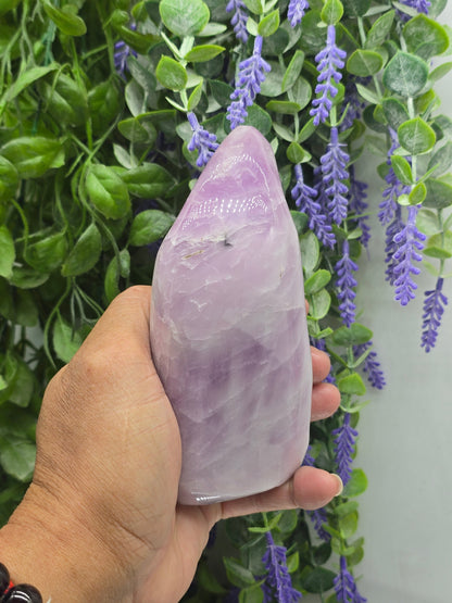 Kunzite Freeform – Stone of Divine Love, Calm & Emotional Healing Crystal Wellness