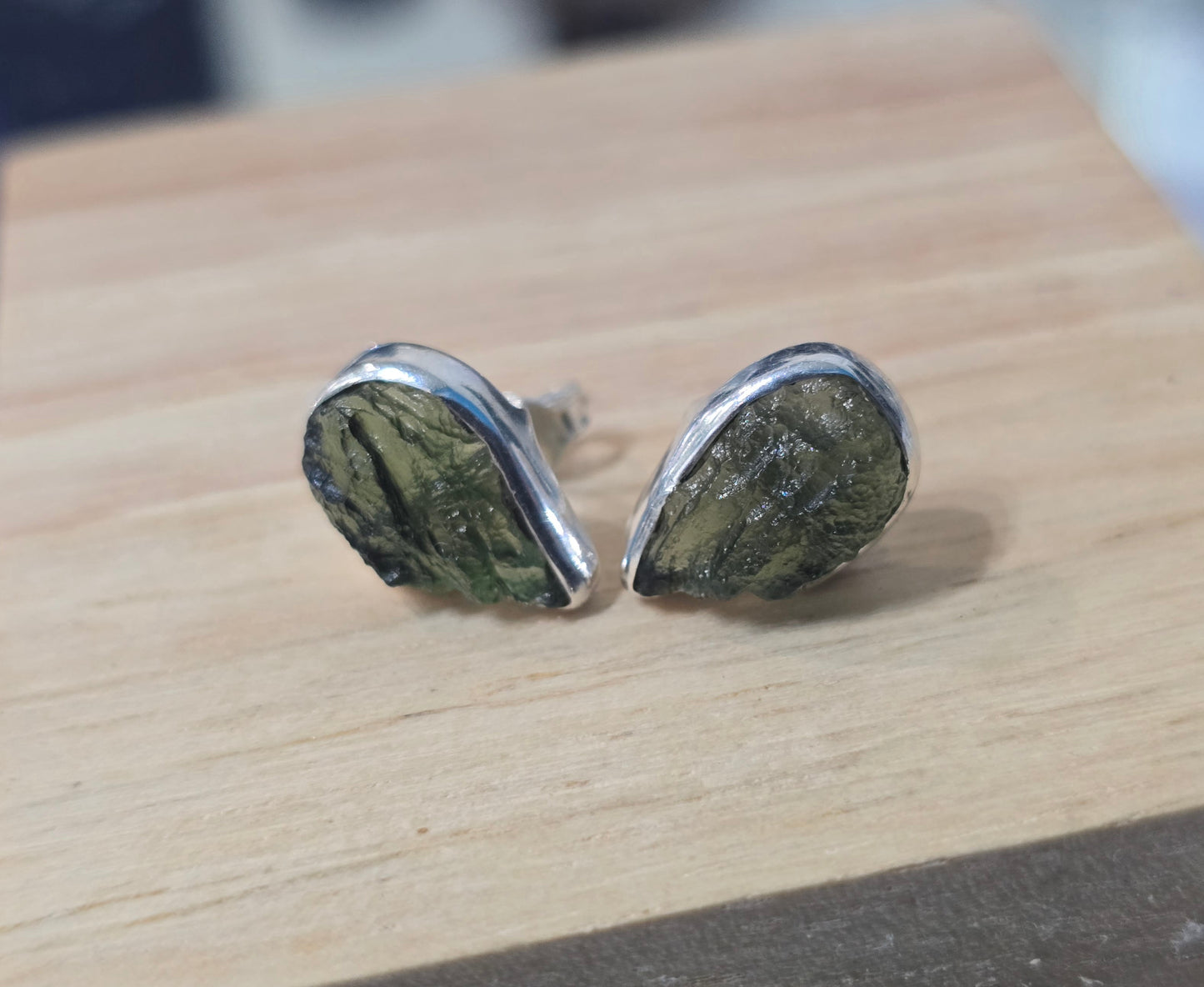 Moldavite 925 Sterling Silver Stud Earrings 9 × 6mm |
Stone of Transformation & Spiritual Awakening Crystal Wellness