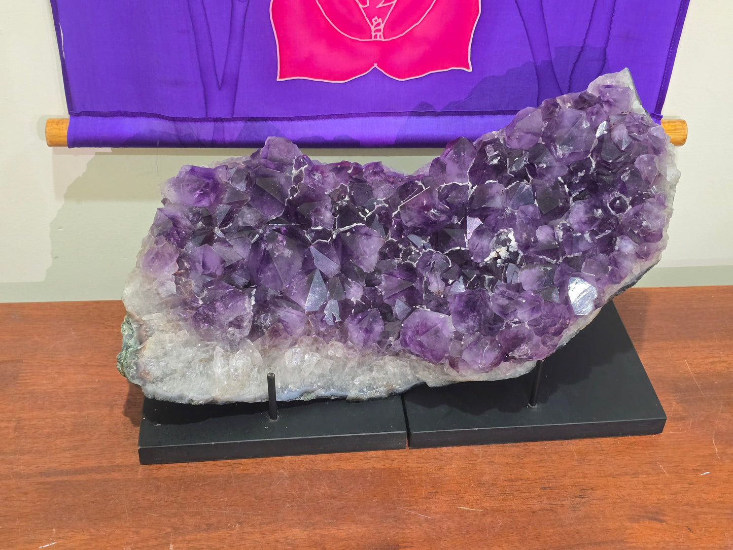 AAA Premium Deep Purple Amethyst Cluster – Spiritual Protection, Inner Peace, and Higher Wisdom Crystal Wellness