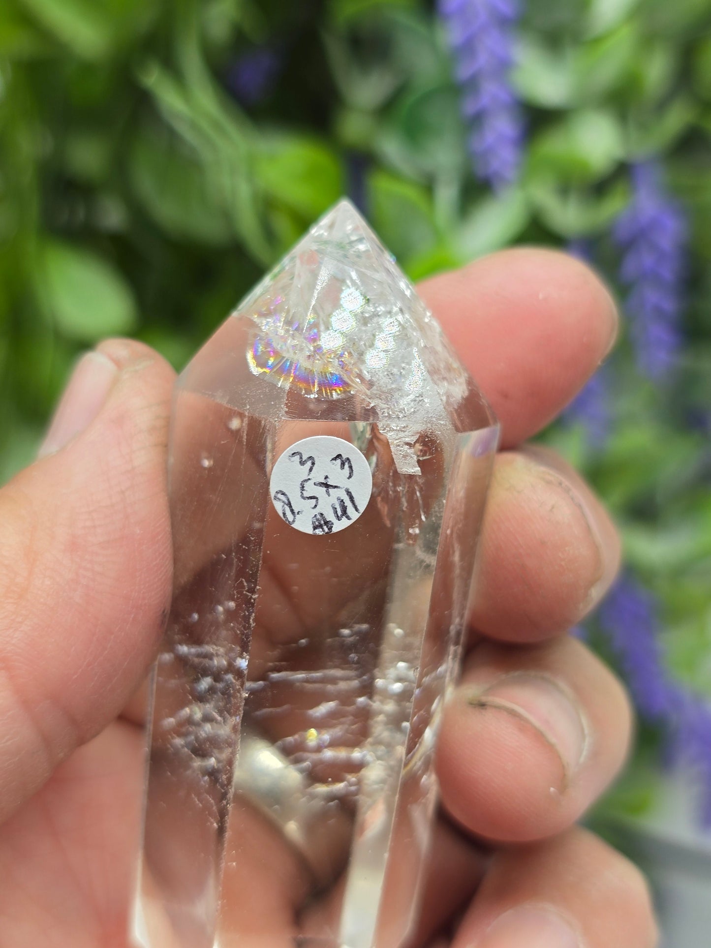 Premium Brazilian Clear Quartz Double-Terminated Crystal Point | High-Grade Polished Quartz Wand | Stone of Clarity, Amplification & Divine Light Crystal Wellness