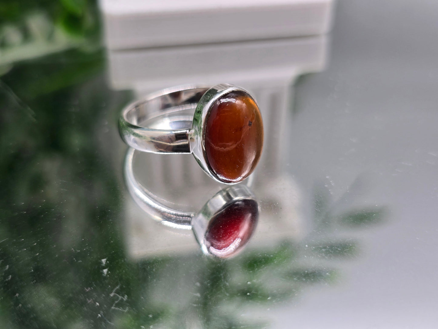 Hessonite Garnet Ring – Stone of Confidence & Success Crystal Wellness